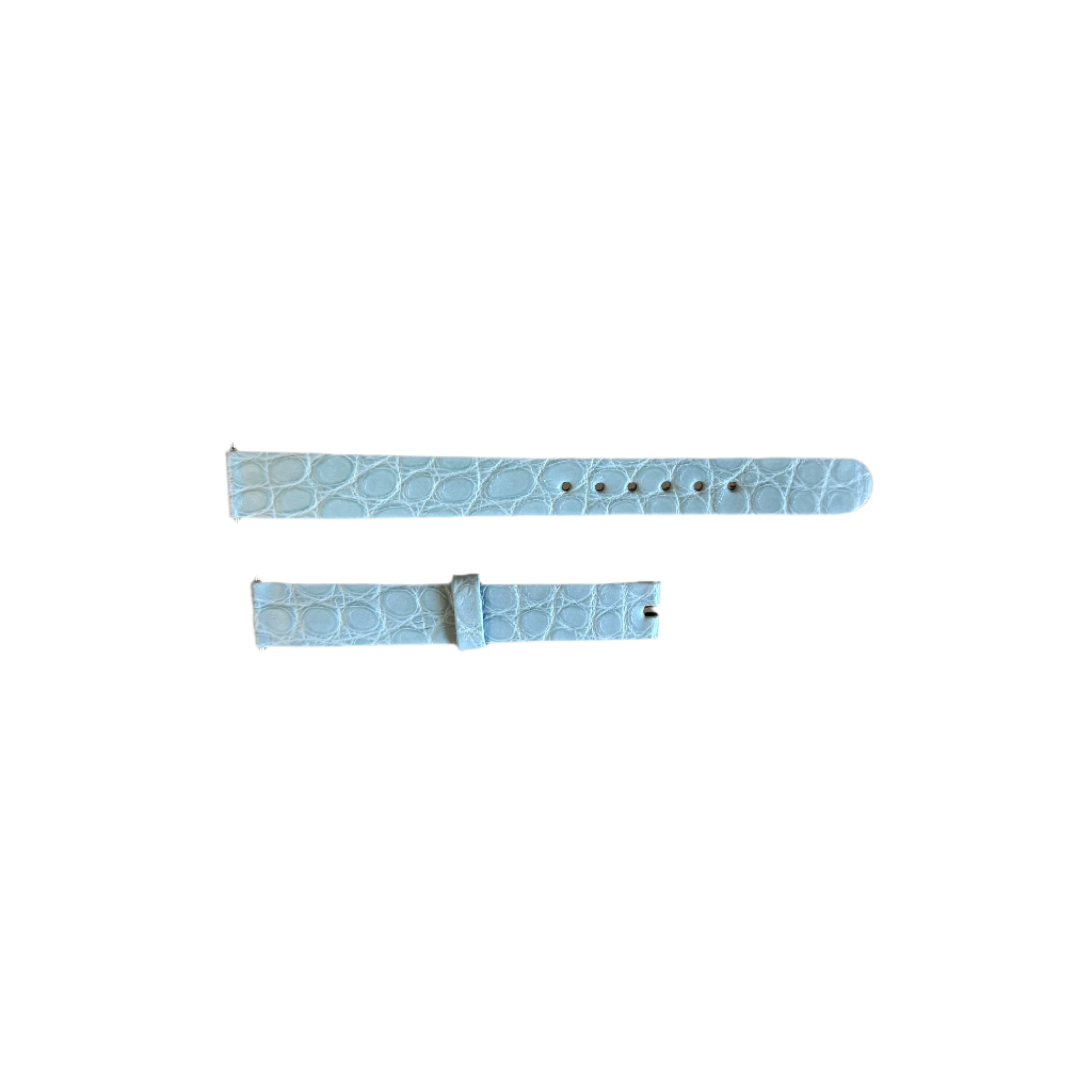 Authentic Patek Philippe Light Blue Alligator Watch Strap Band 12mm