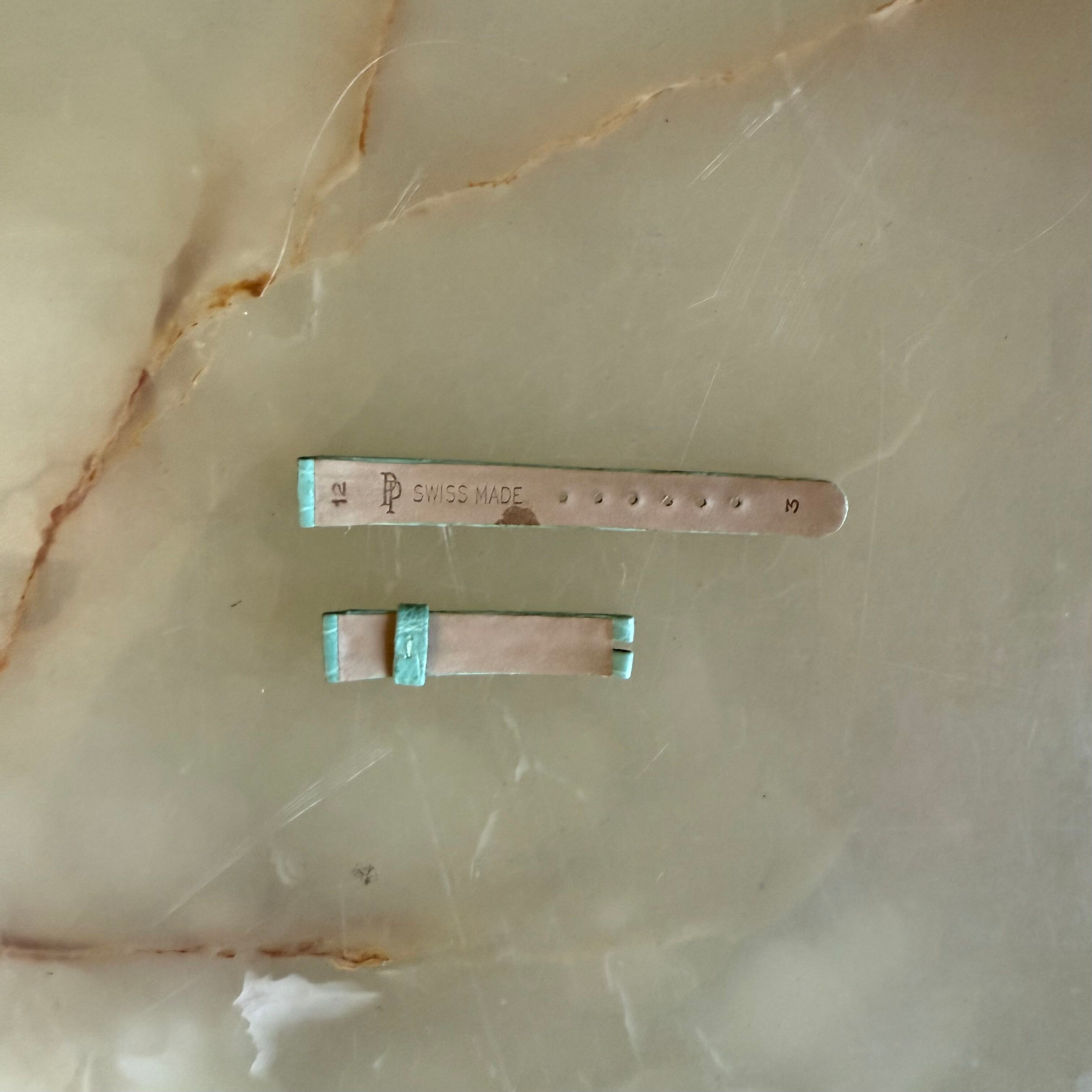 Authentic Patek Philippe Turquoise Crocodile Watch Strap Band 12mm S