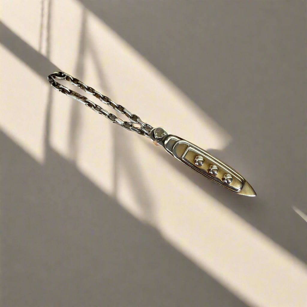 Christofle Porte Cles Paquebot Silver Plated Key Ring B0425472102