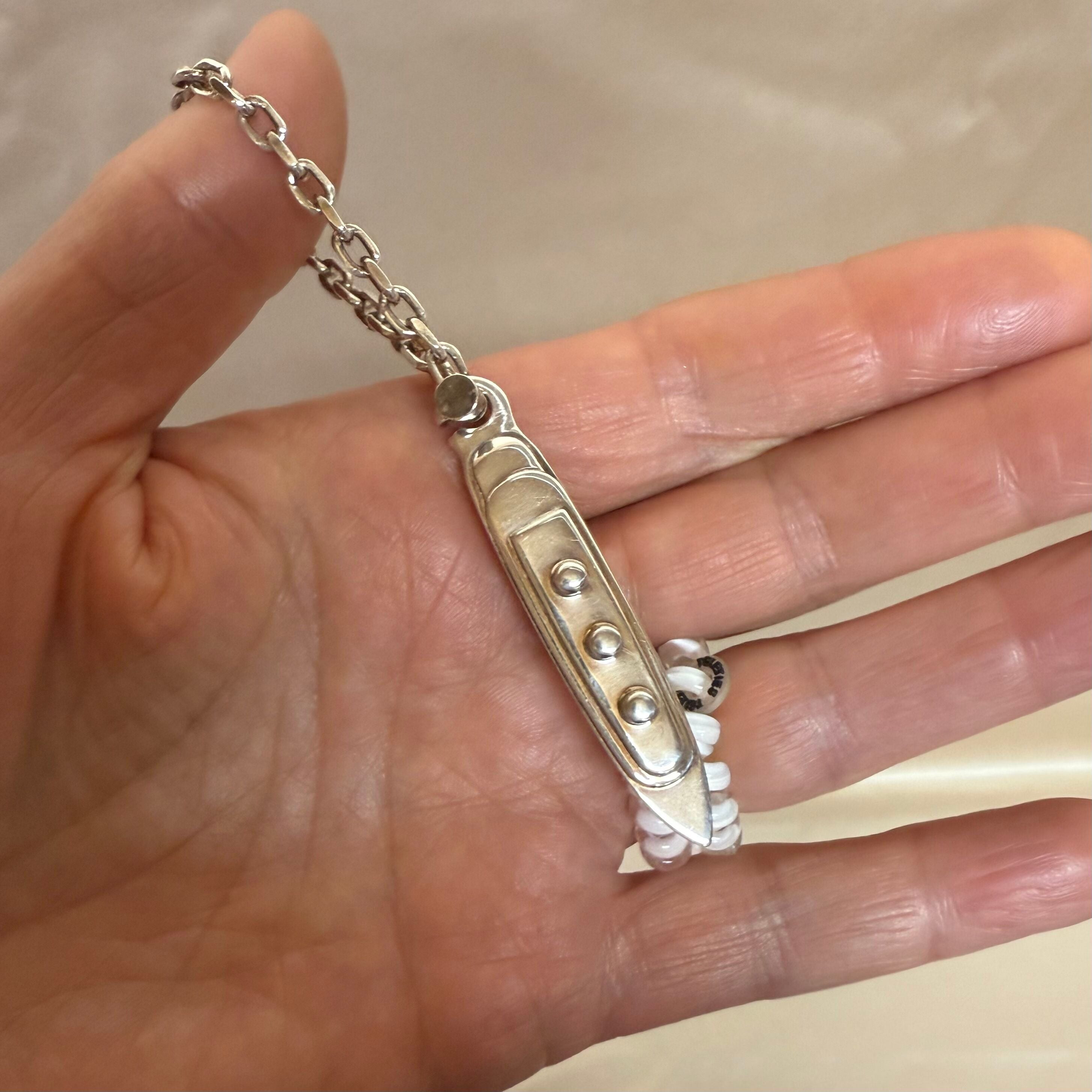 Christofle Porte Cles Paquebot Silver Plated Key Ring B0425472102