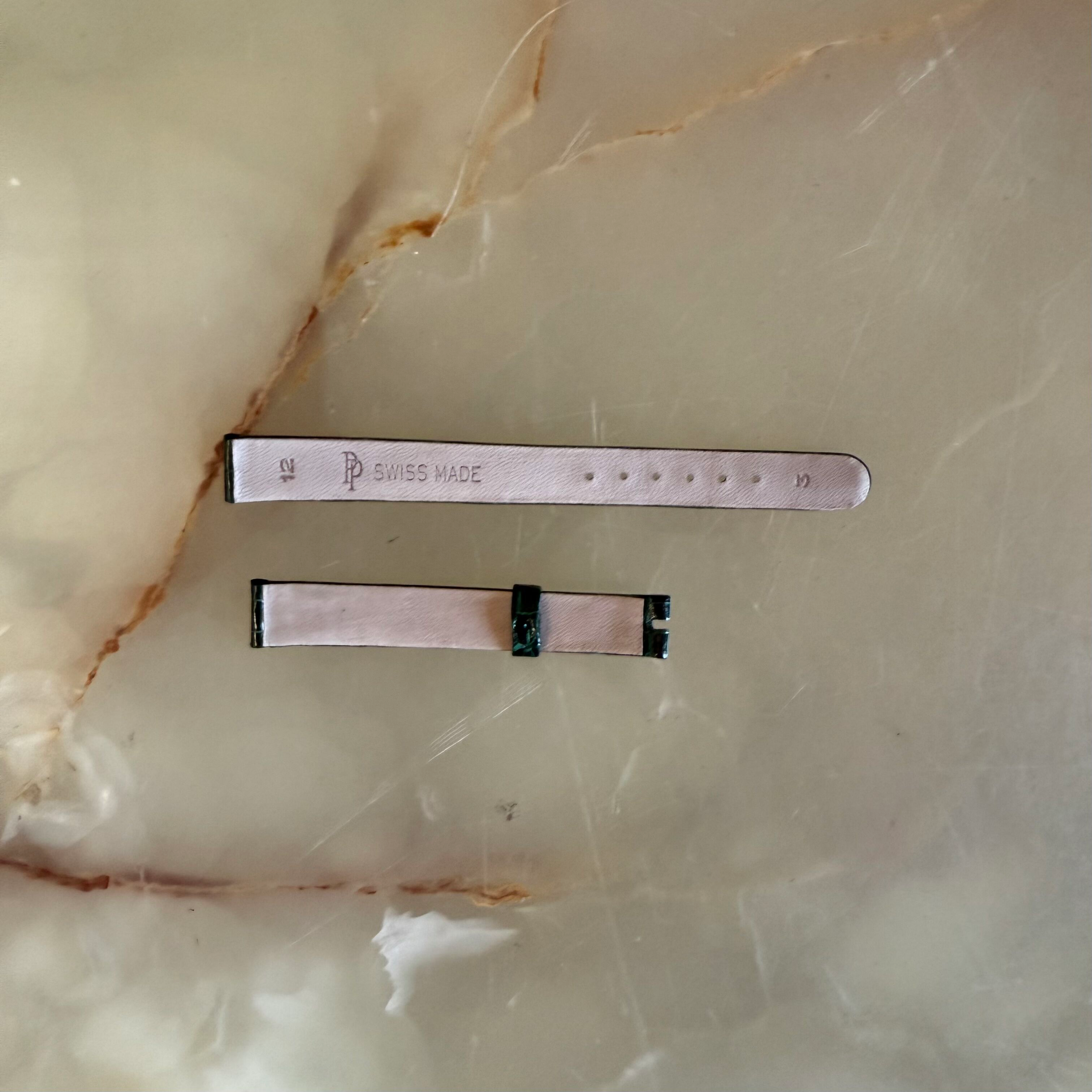 Authentic Patek Philippe Shiny Green Alligator Watch Strap Band 12mm