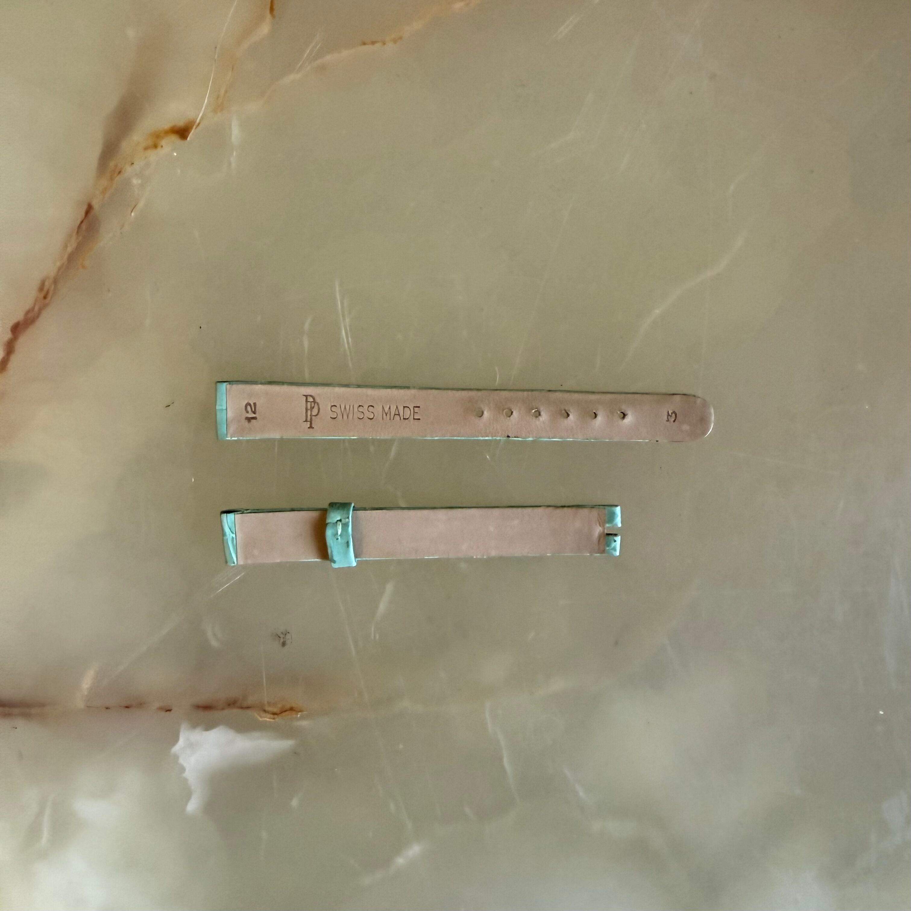Authentic Patek Philippe Turquoise Crocodile Watch Strap Band 12mm