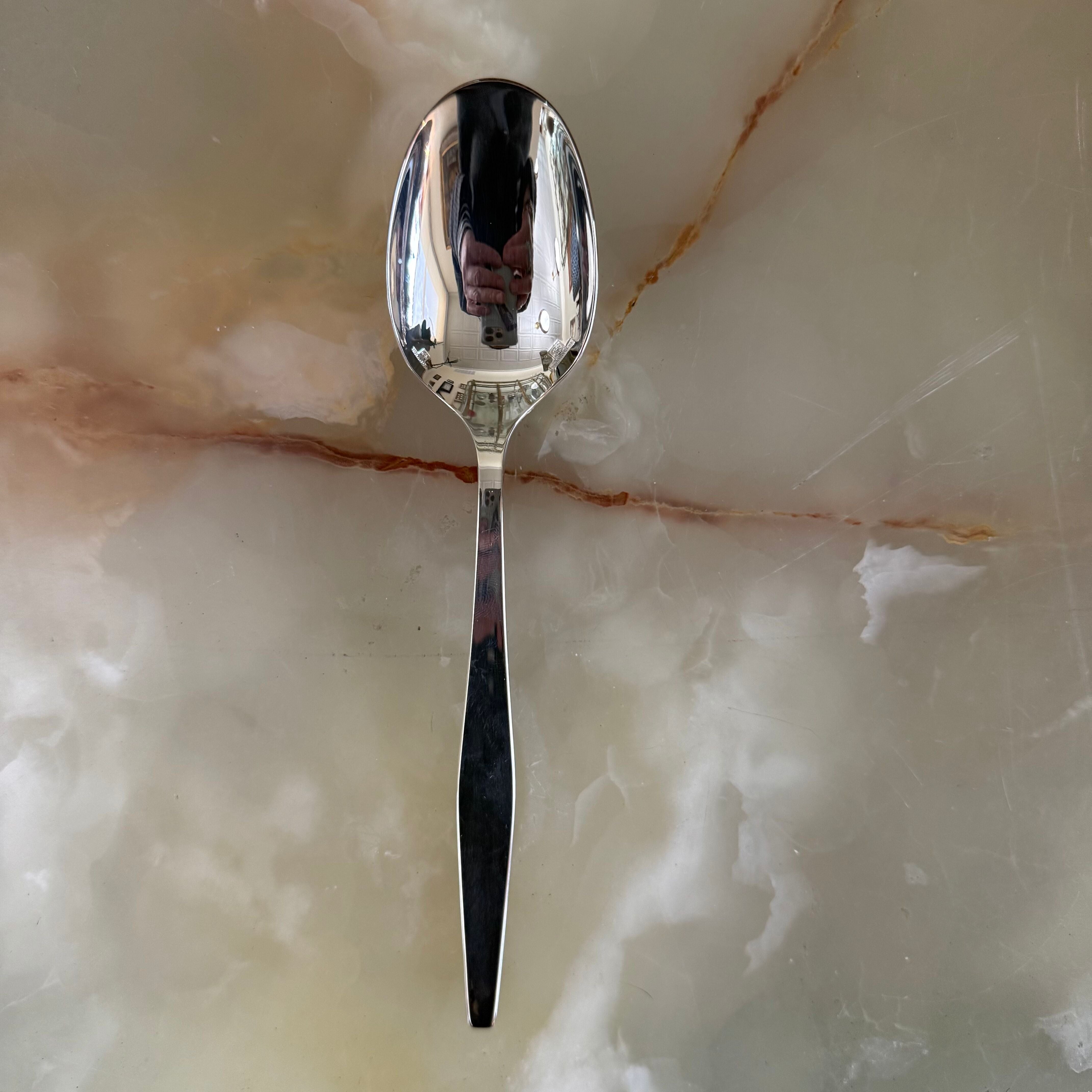 Christofle Orly Silver Plated Oval Table Spoons Set of 12 0017002