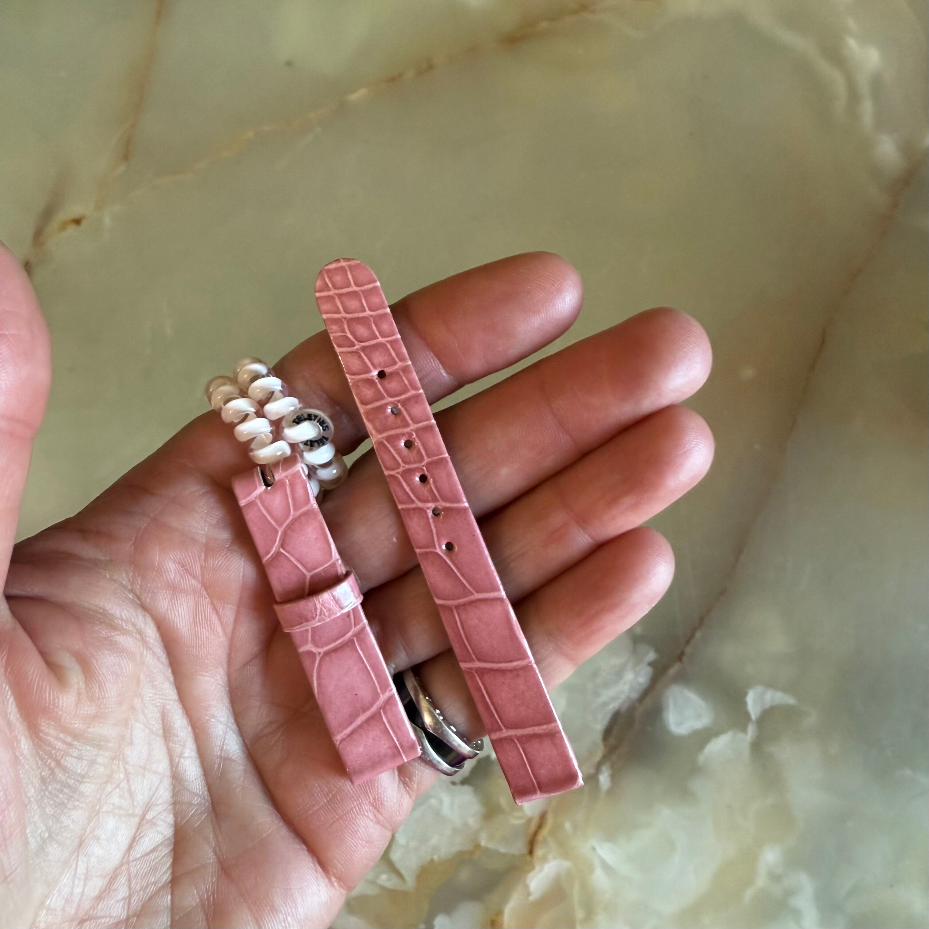 Authentic Patek Philippe Dark Pink Alligator Watch Strap Band 12mm