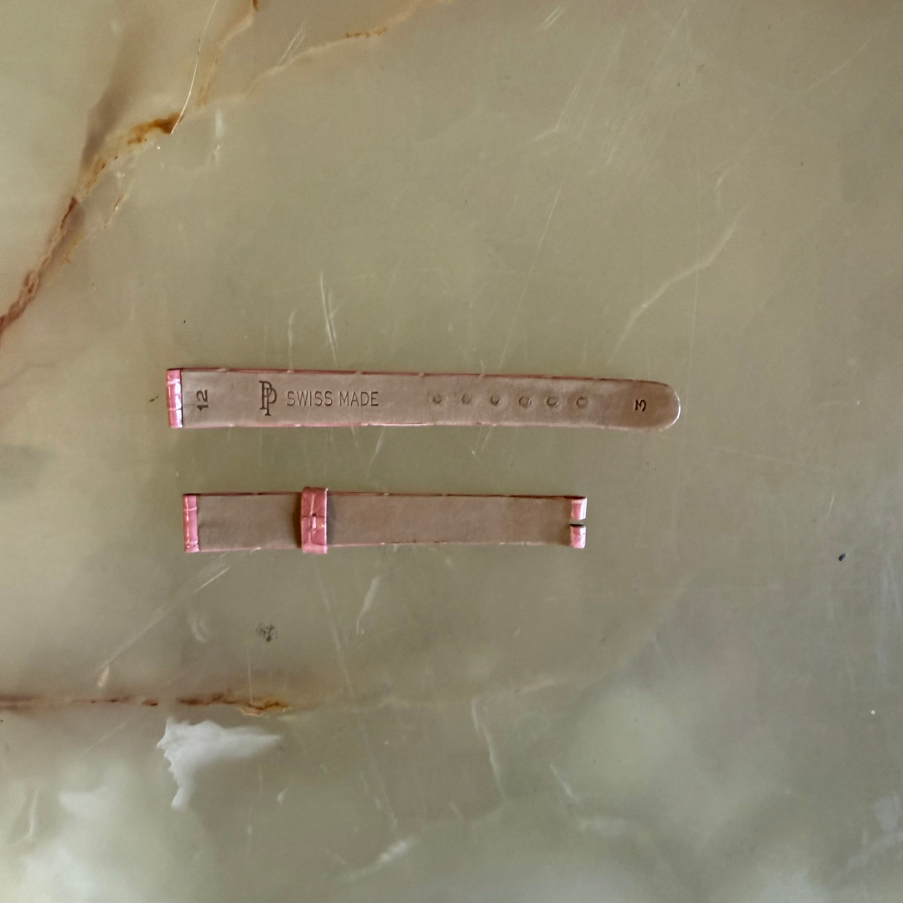 Authentic Patek Philippe Dark Pink Crocodile Watch Strap Band 12mm