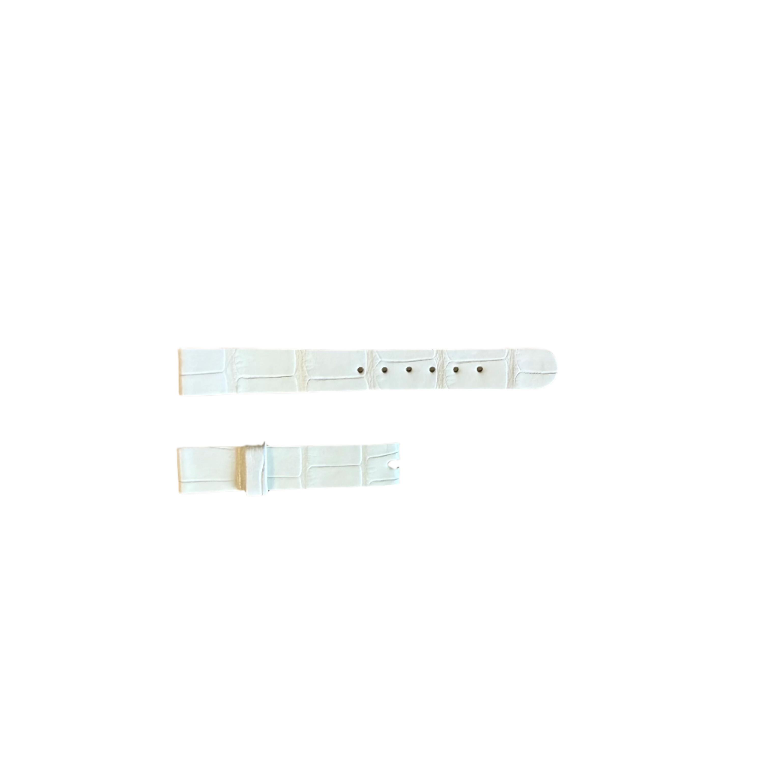 Authentic Patek Philippe White Crocodile Watch Strap Band 12mm