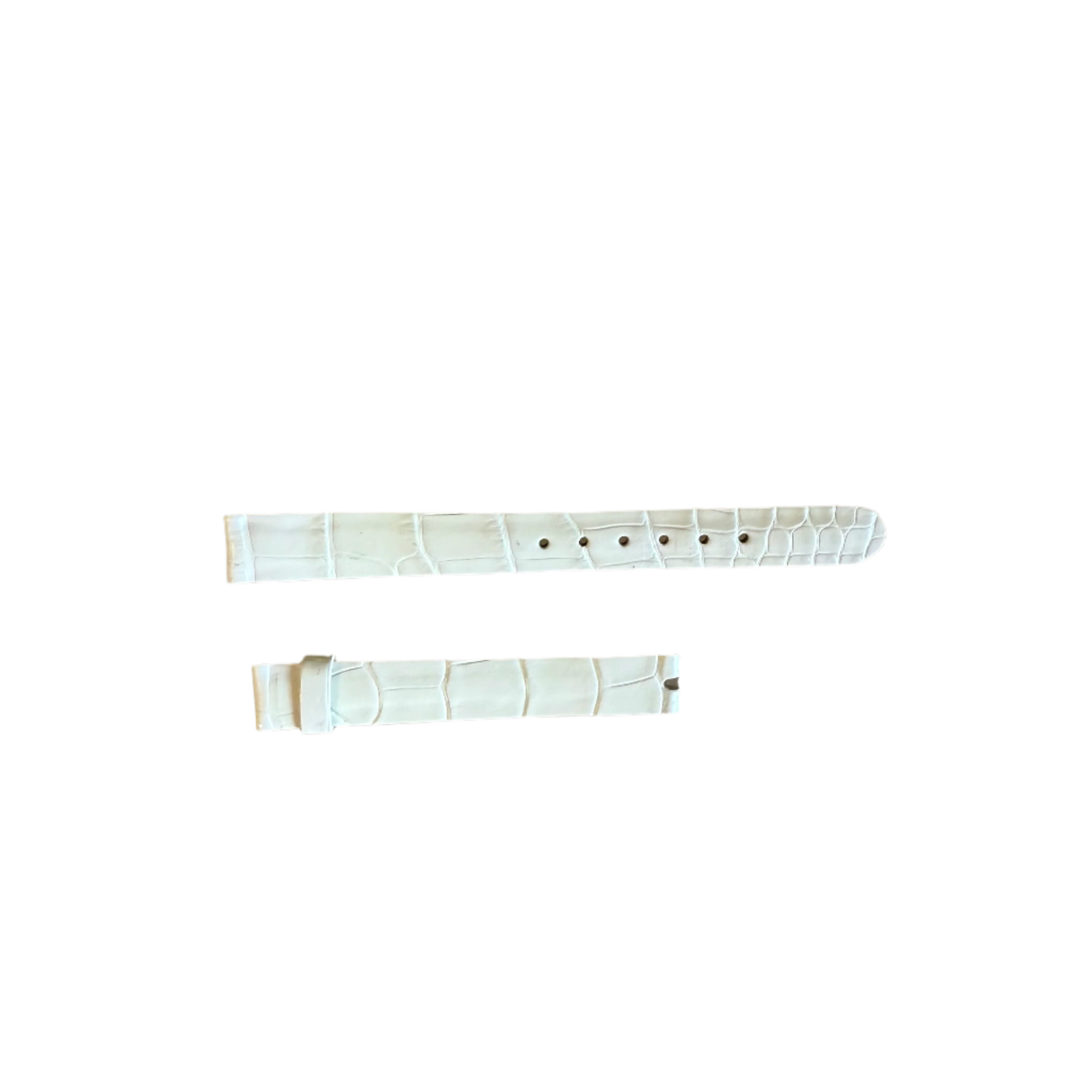 Authentic Patek Philippe White Alligator Watch Strap Band 12mm