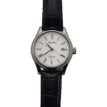 Seiko Presage Roman White Dial Automatic Men's Watch SARX019