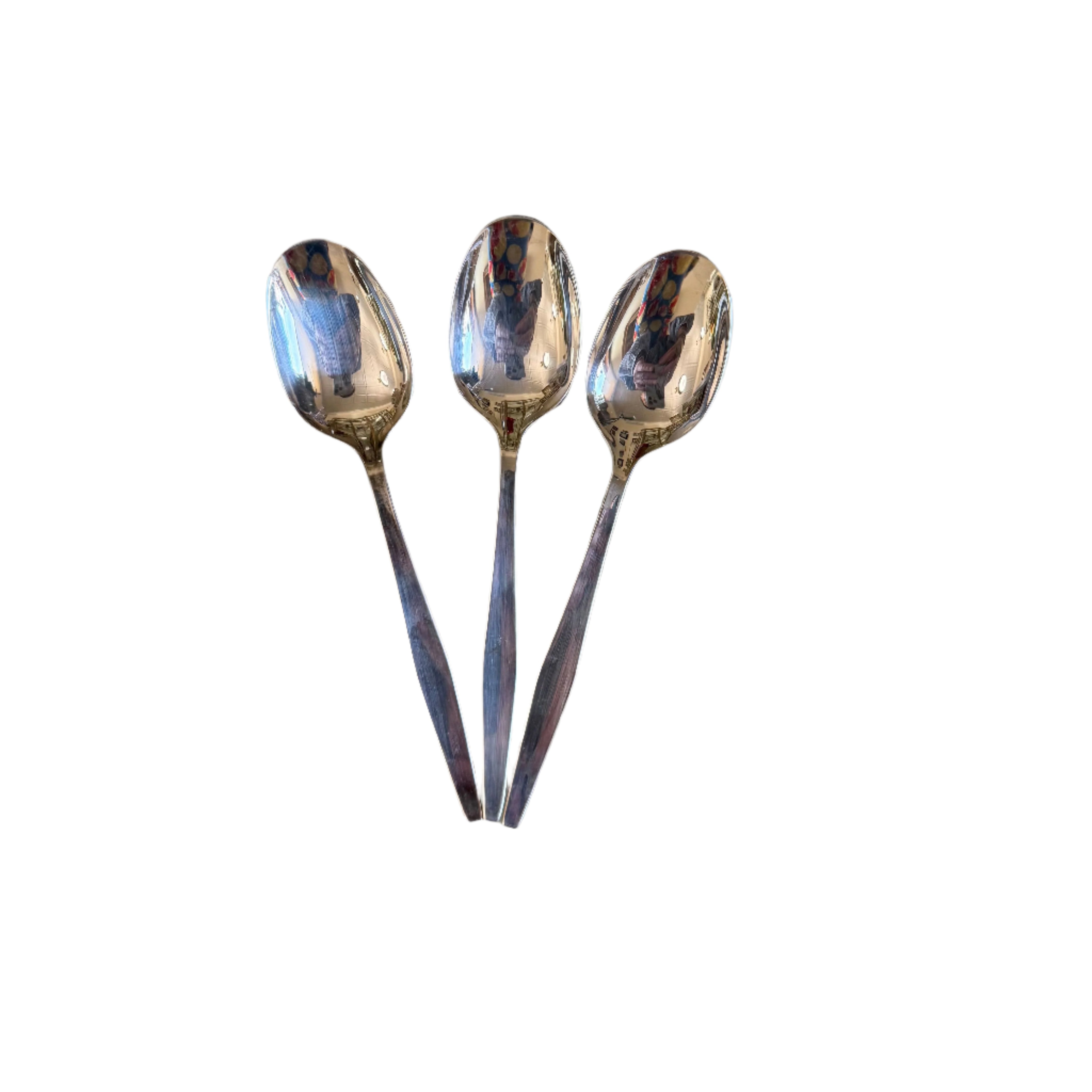 Christofle Orly Silver Plated Five O'clock Teaspoon Set of 3