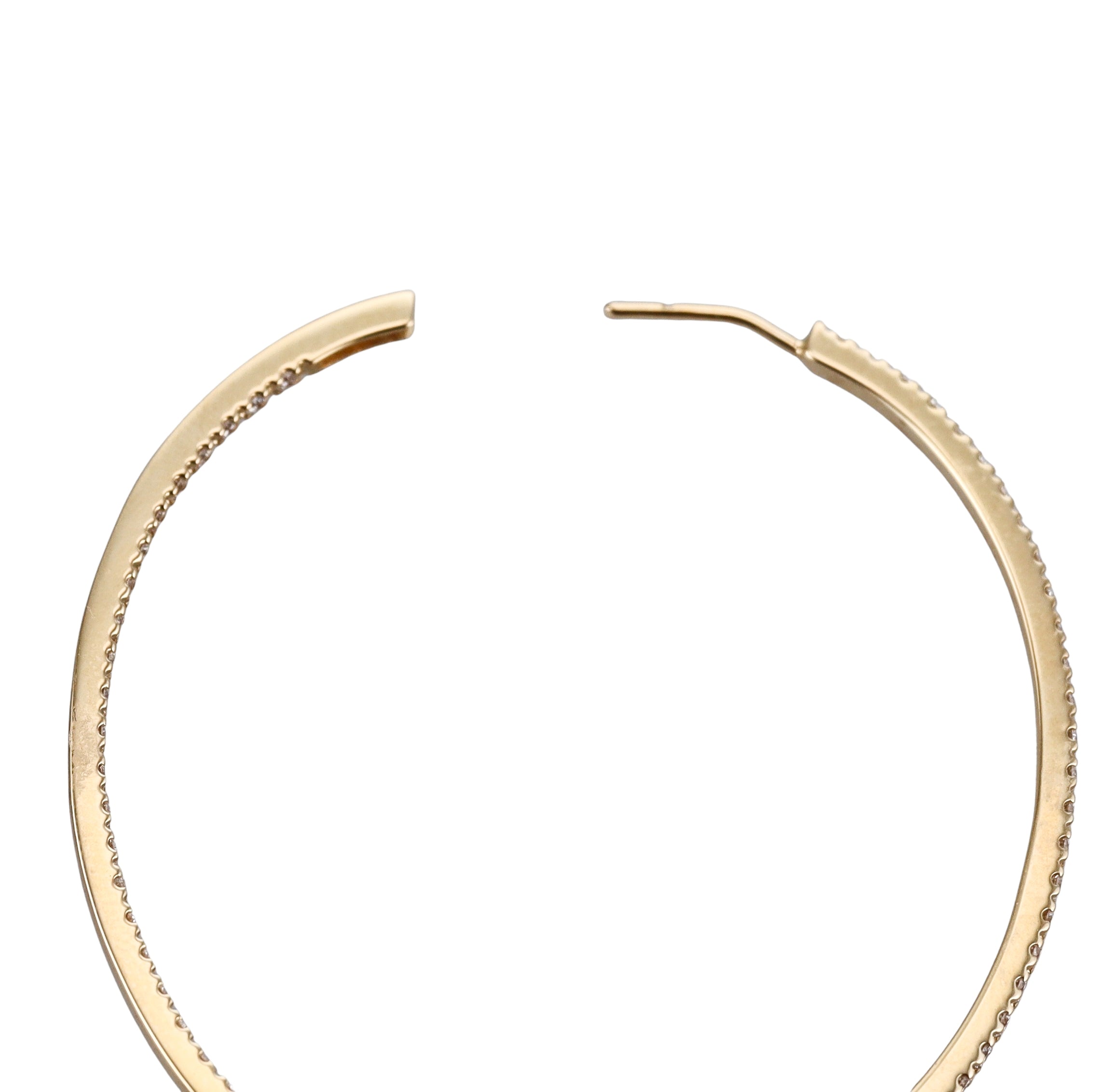 Memoire by Hearts on Fire 18k Gold Diamond Hoops Earrings