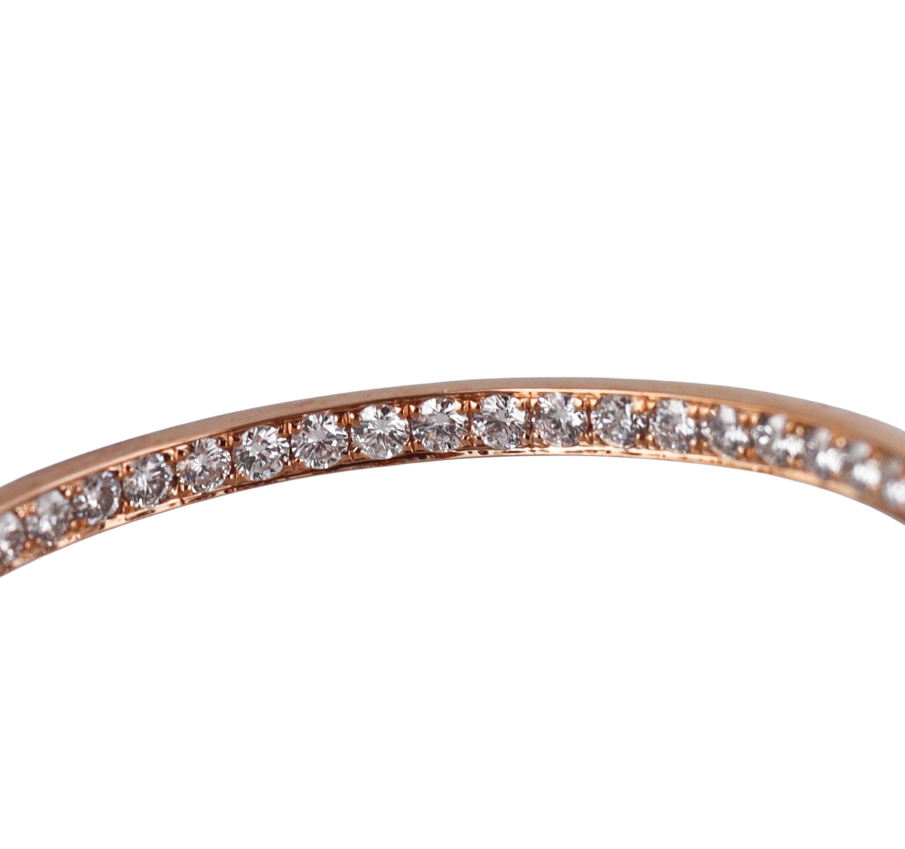 Memoire by Hearts on Fire 18k Gold Diamond Round Pave Hoops Earrings