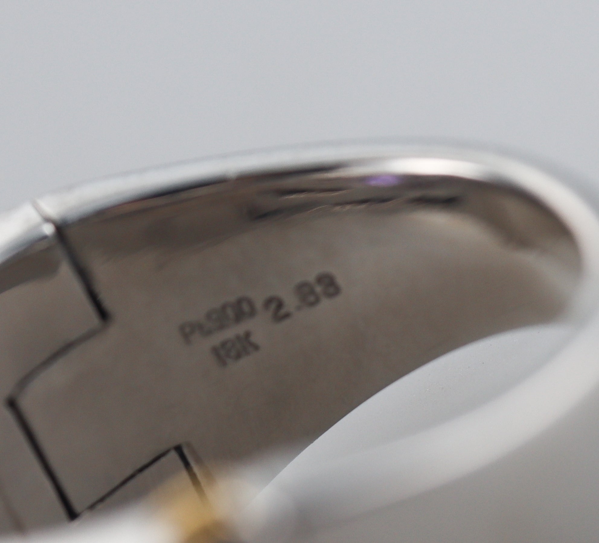 Jewel Studio 18k Gold Platinum 2.83ct Sapphire Diamond Ring