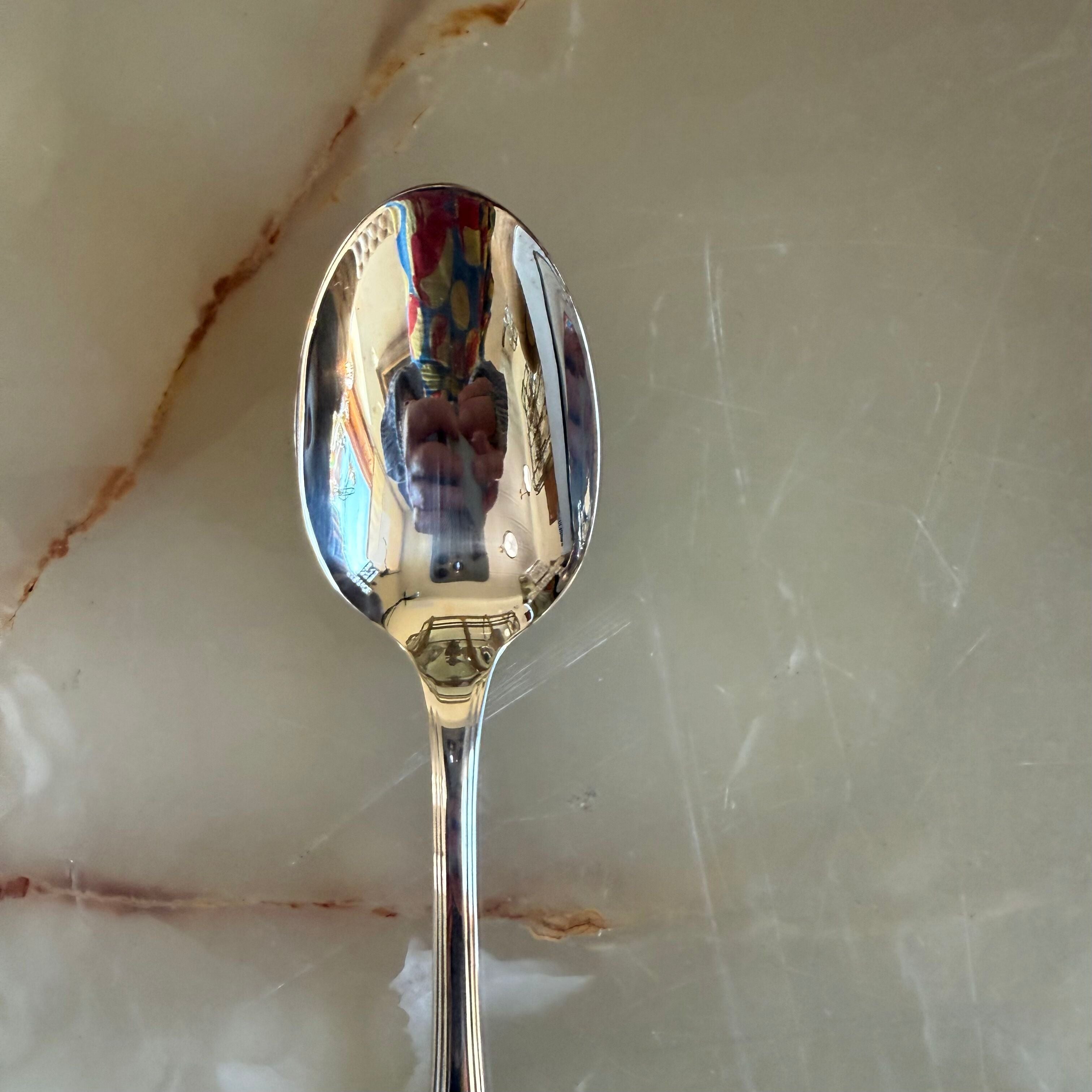 Christofle America Silver Plated Dessert Place Soup Spoon