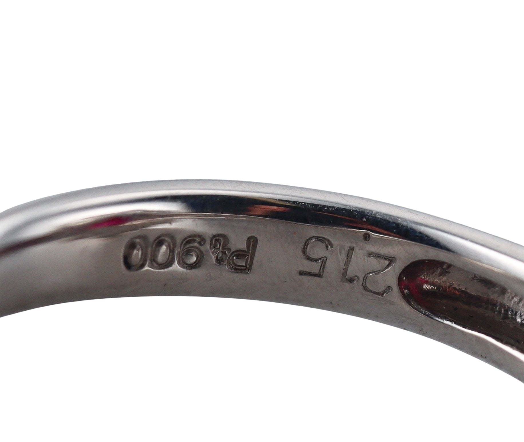 Platinum 2.15ct Ruby Diamond Ring