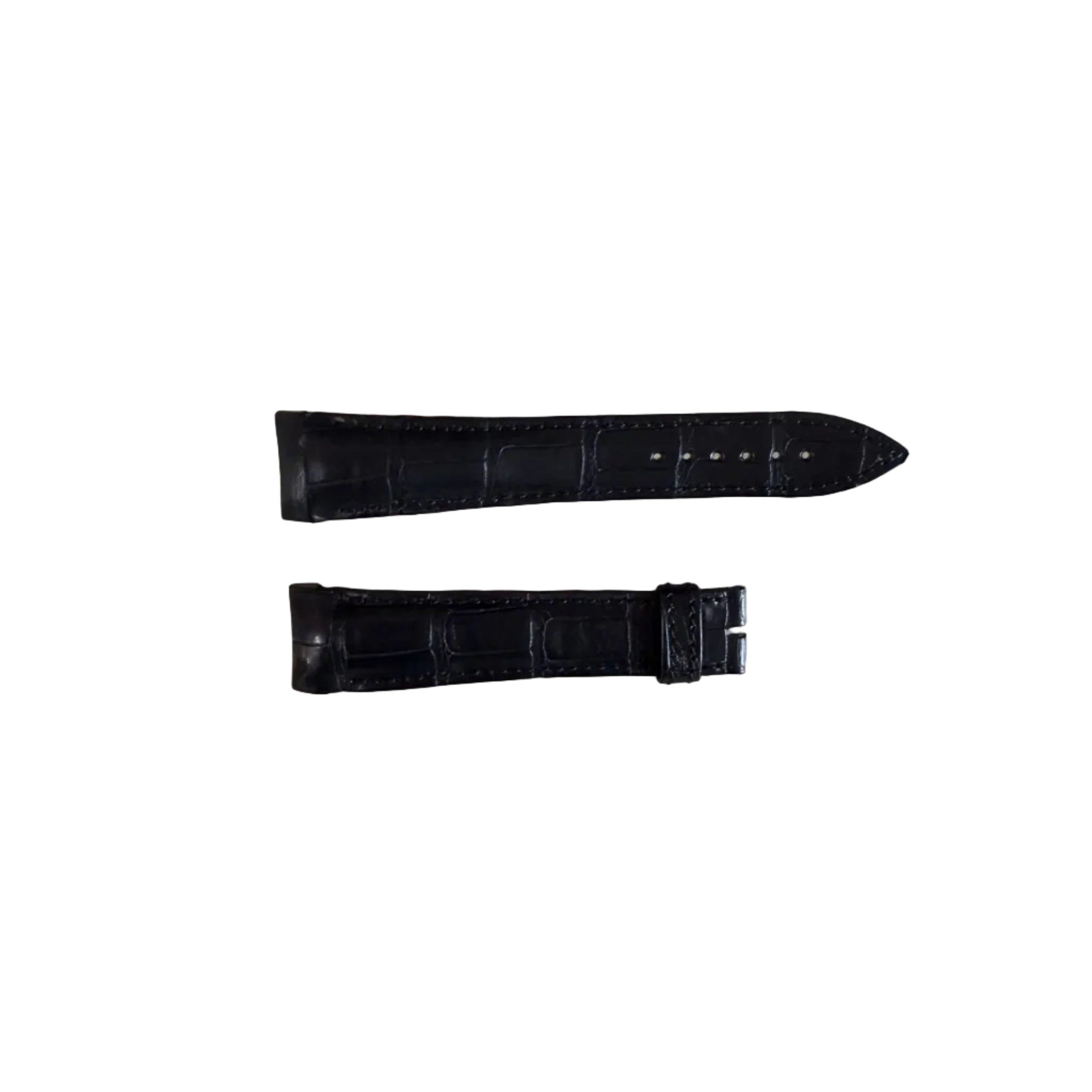 Authentic Breguet Black Alligator Padded Watch Strap Band 22mm
