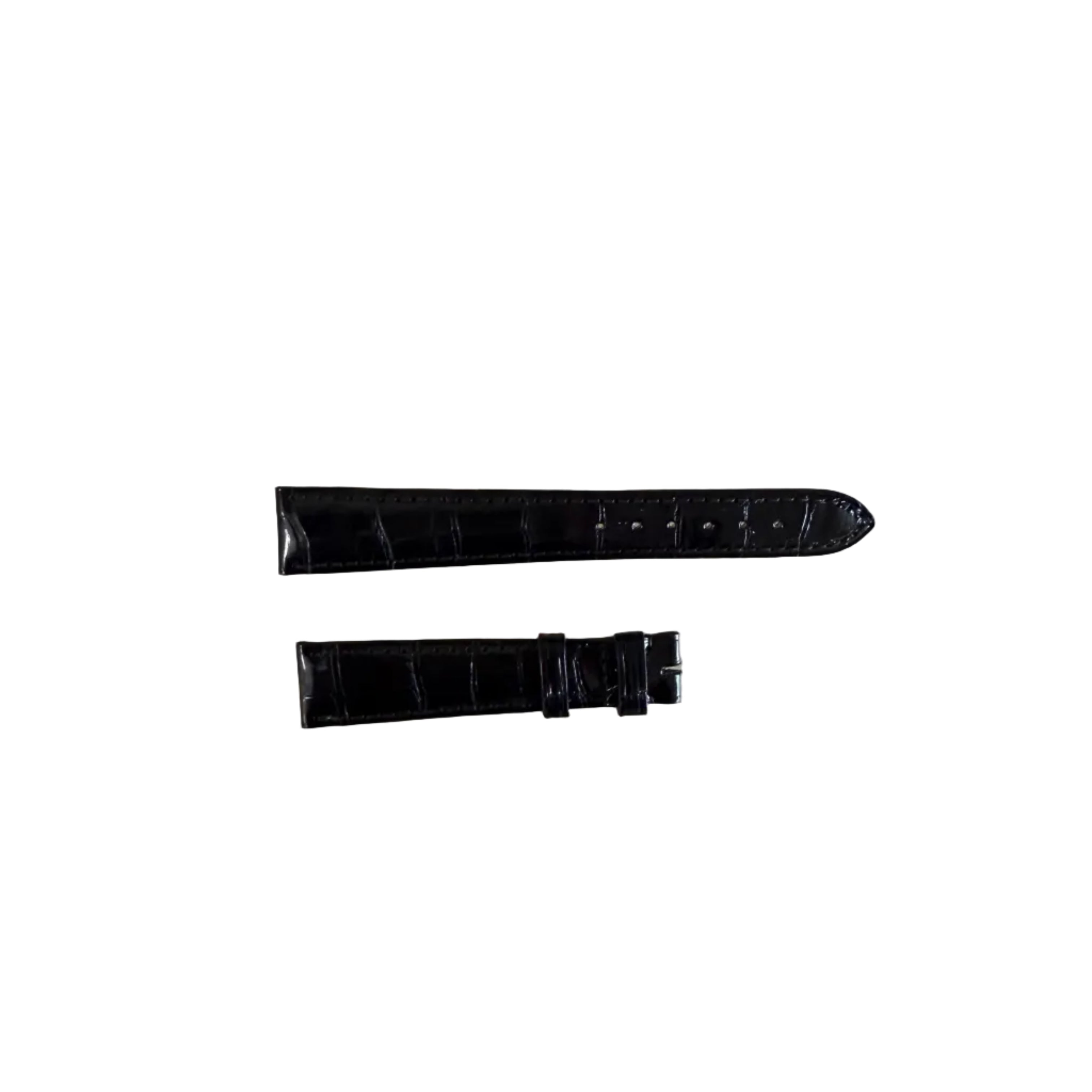 Authentic Breguet Black Alligator Shiny Watch Band Strap 17mm