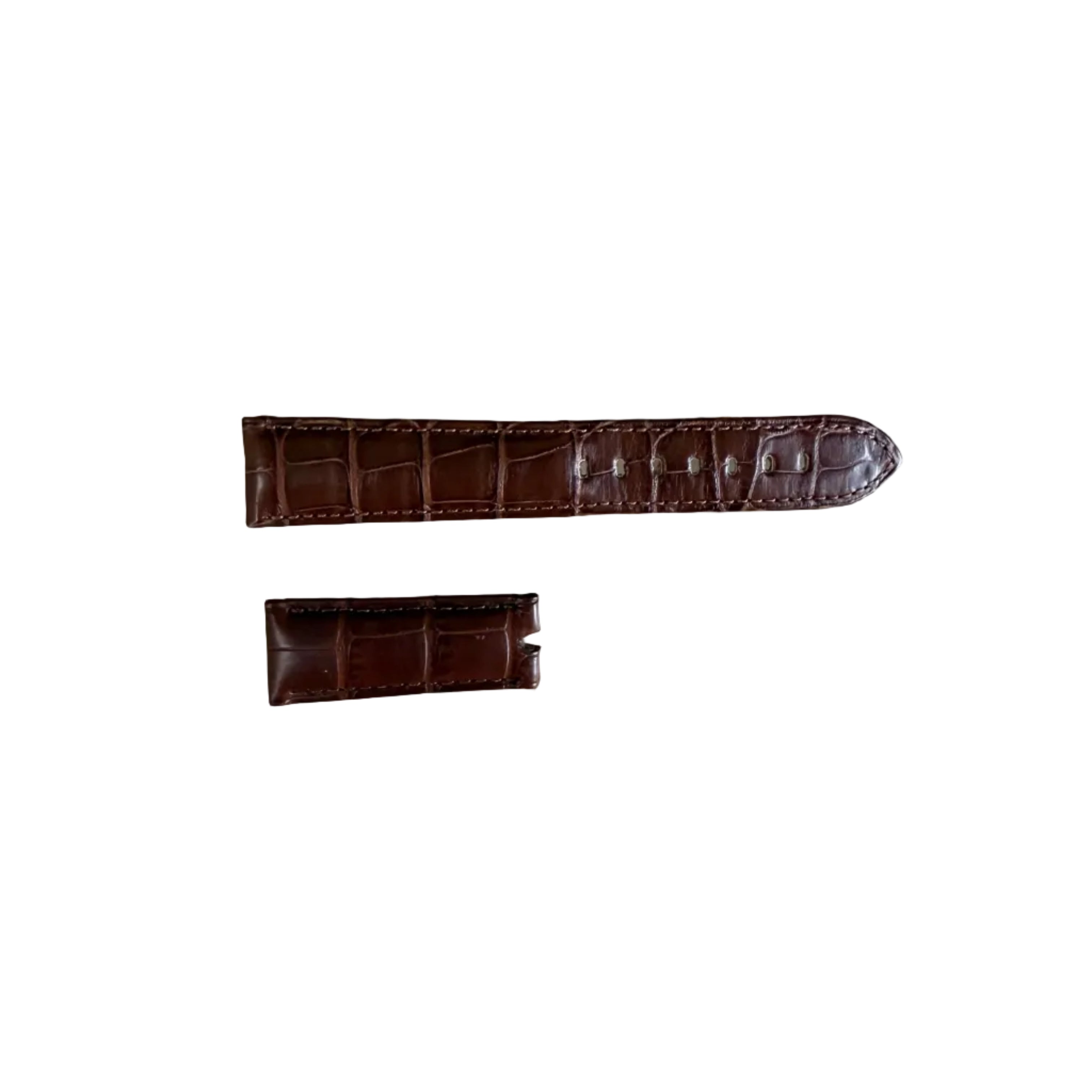 Authentic Breguet Brown Alligator Padded Watch Band Strap 20mm