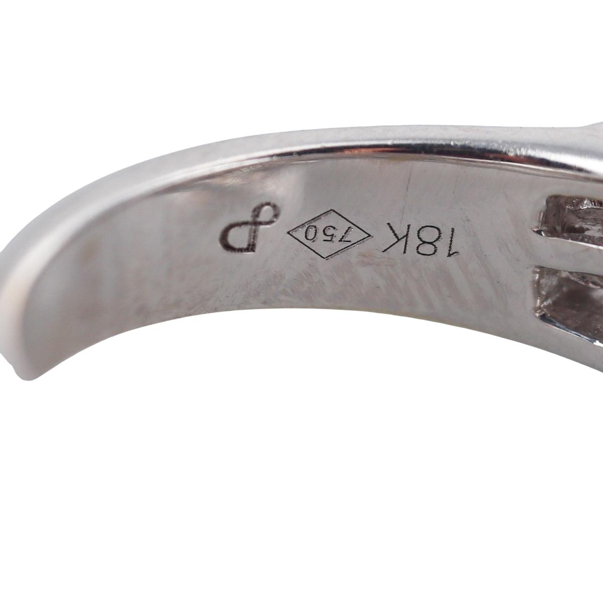 18k White Gold Tahitian South Sea Pearl Diamond Ring