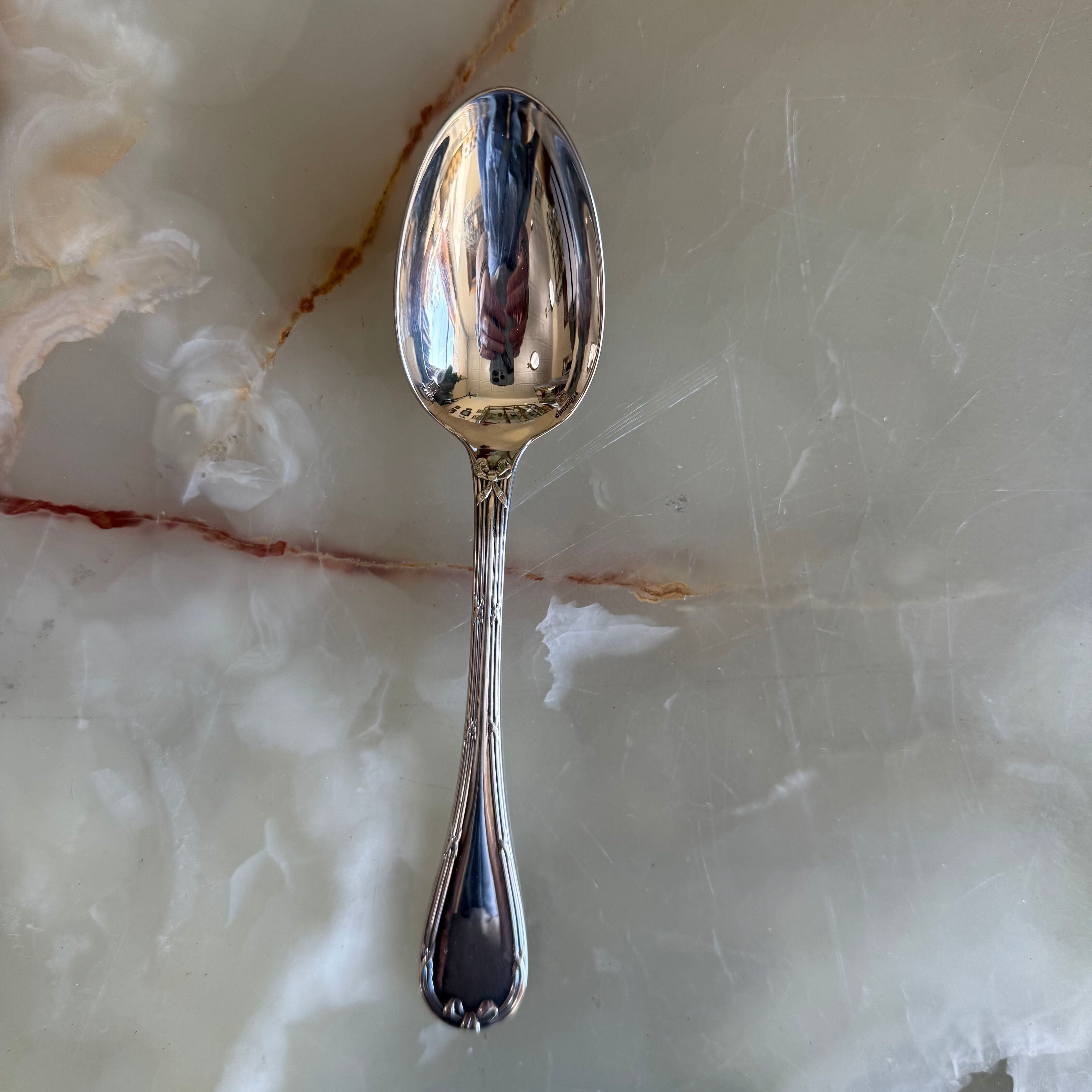 Christofle Rubans Silver Plated Two-Piece Children’s Flatware Set