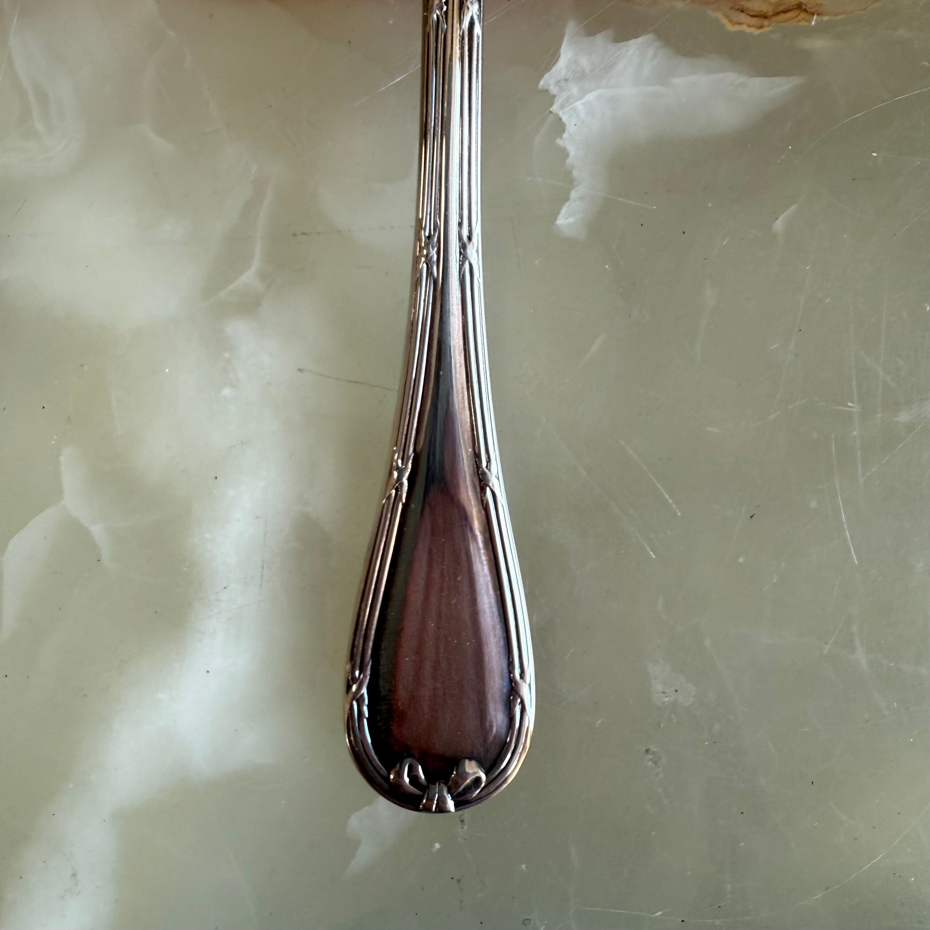 Christofle Rubans Silver Plated Two-Piece Children’s Flatware Set