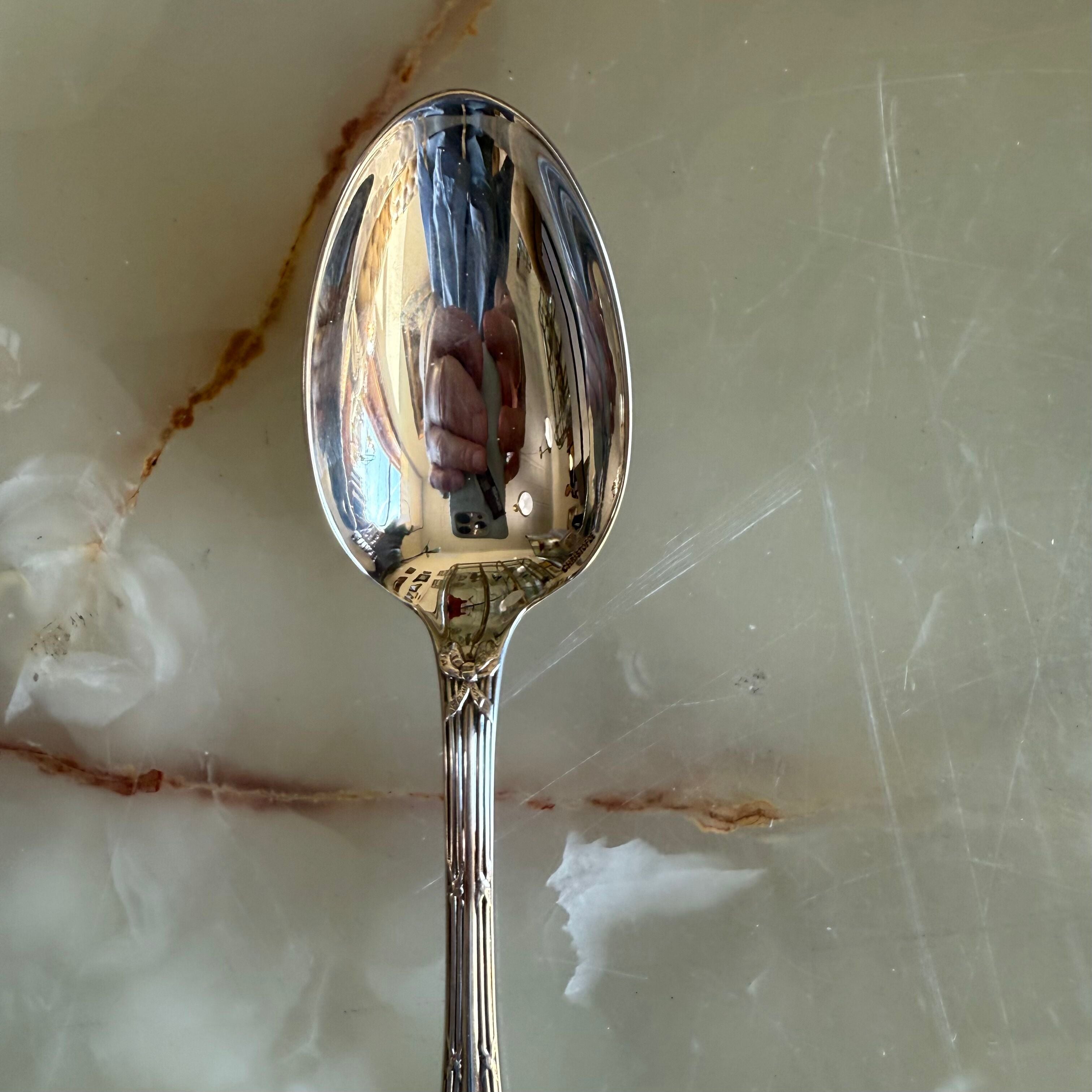 Christofle Rubans Silver Plated Two-Piece Children’s Flatware Set