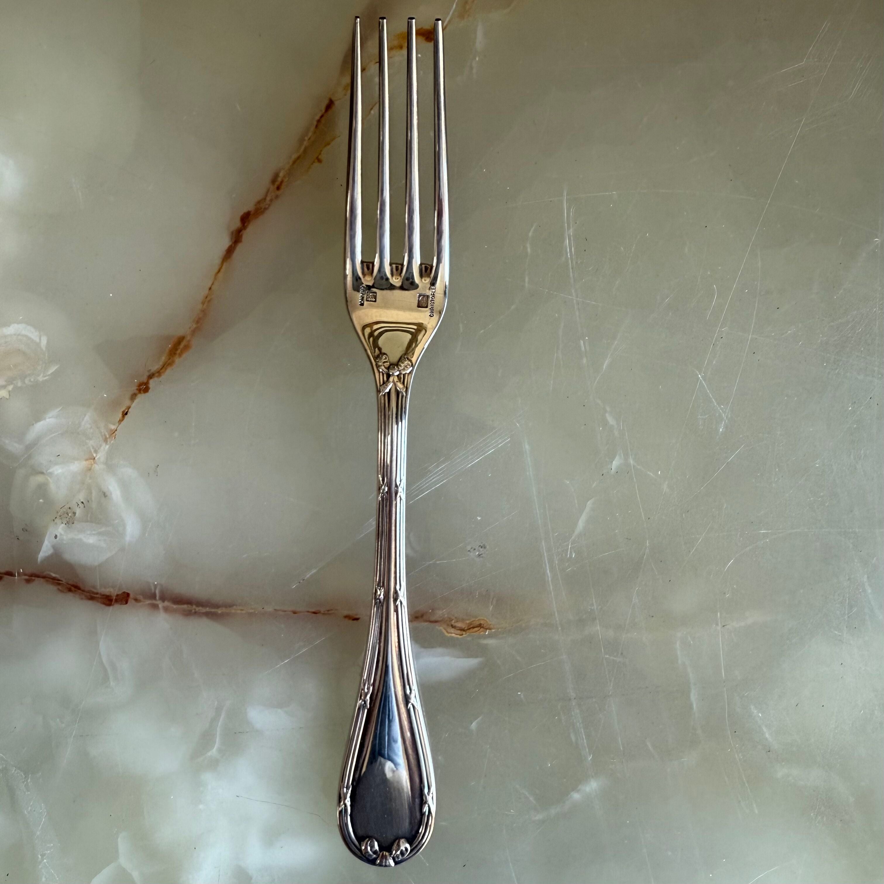 Christofle Rubans Silver Plated Two-Piece Children’s Flatware Set