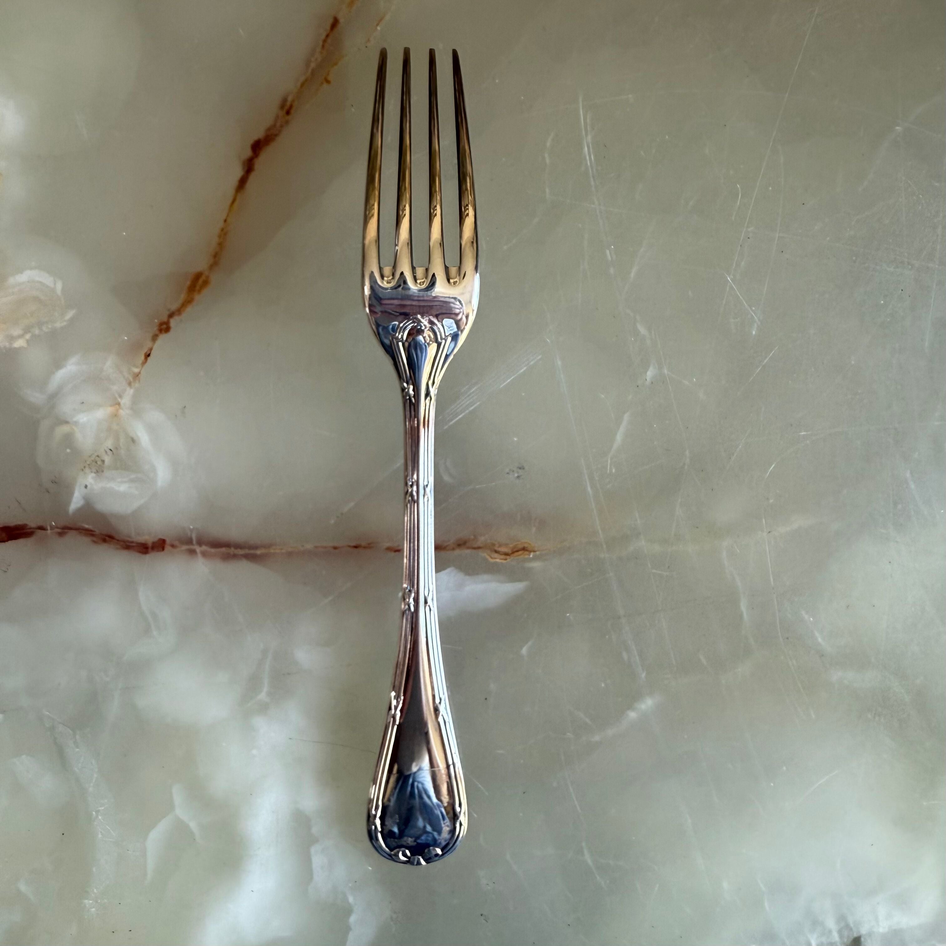 Christofle Rubans Silver Plated Two-Piece Children’s Flatware Set