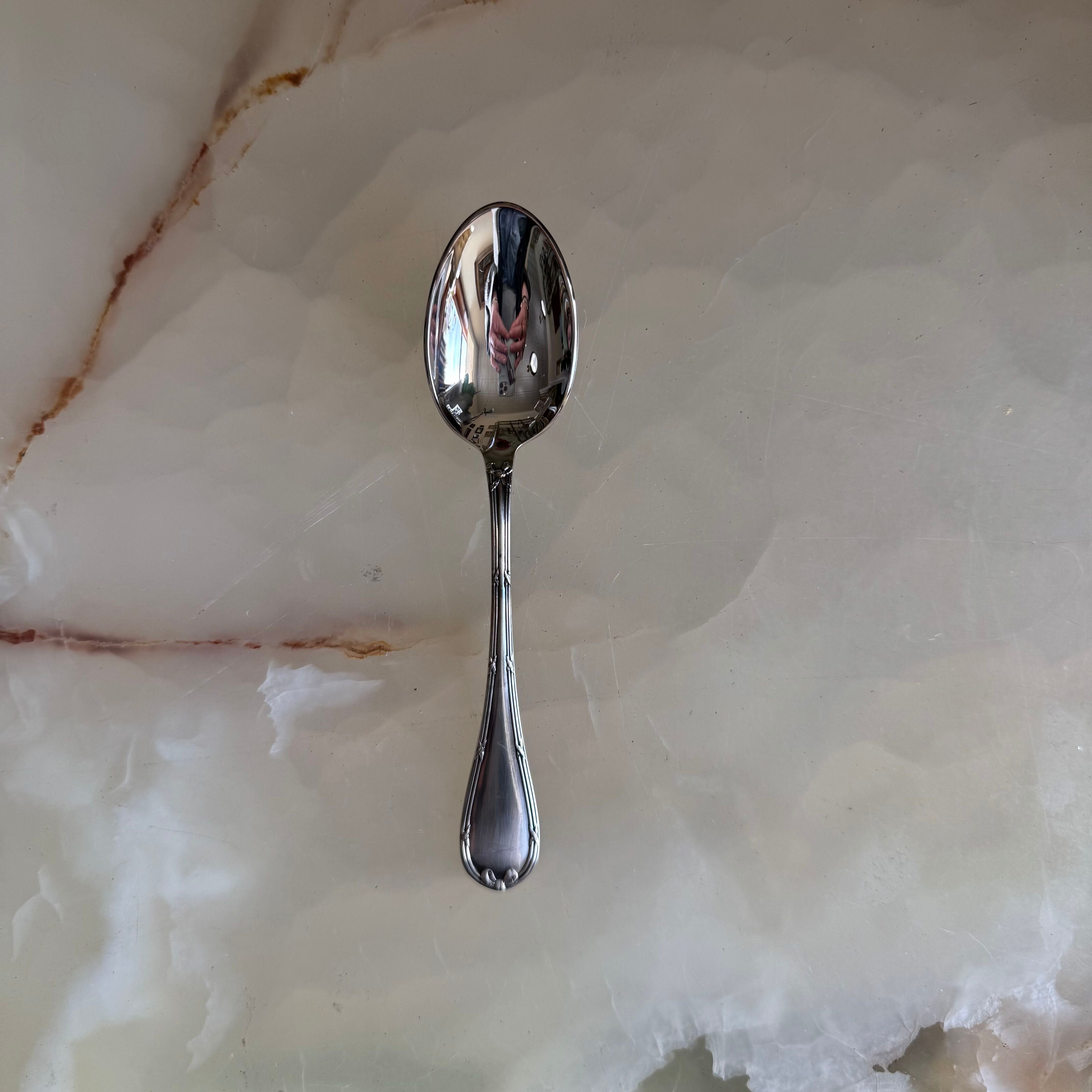 Christofle Rubans Silver Plated Teaspoon Set of 12