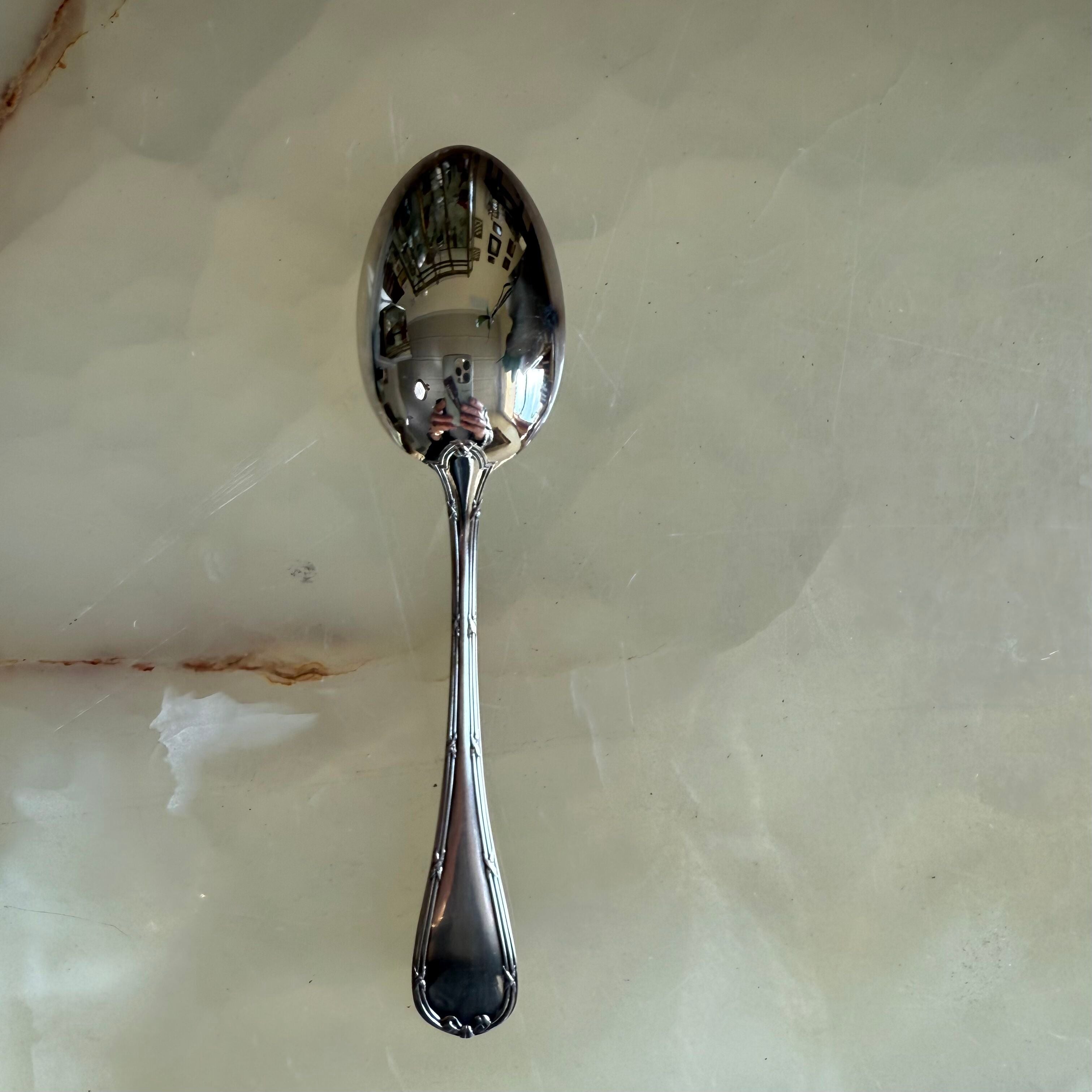 Christofle Rubans Silver Plated Teaspoon Set of 12