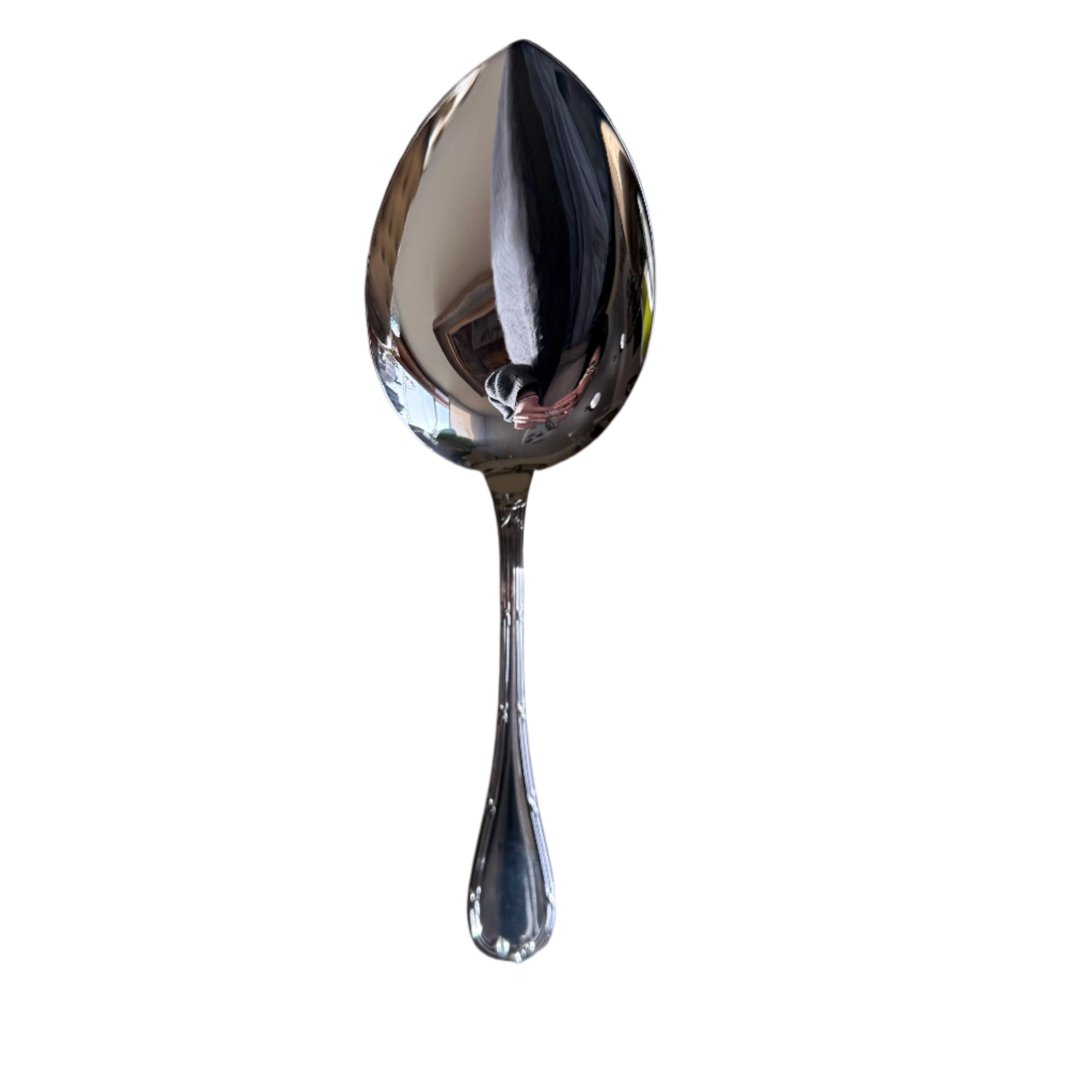 Christofle Rubans Silver Plated Vegetable Spoon