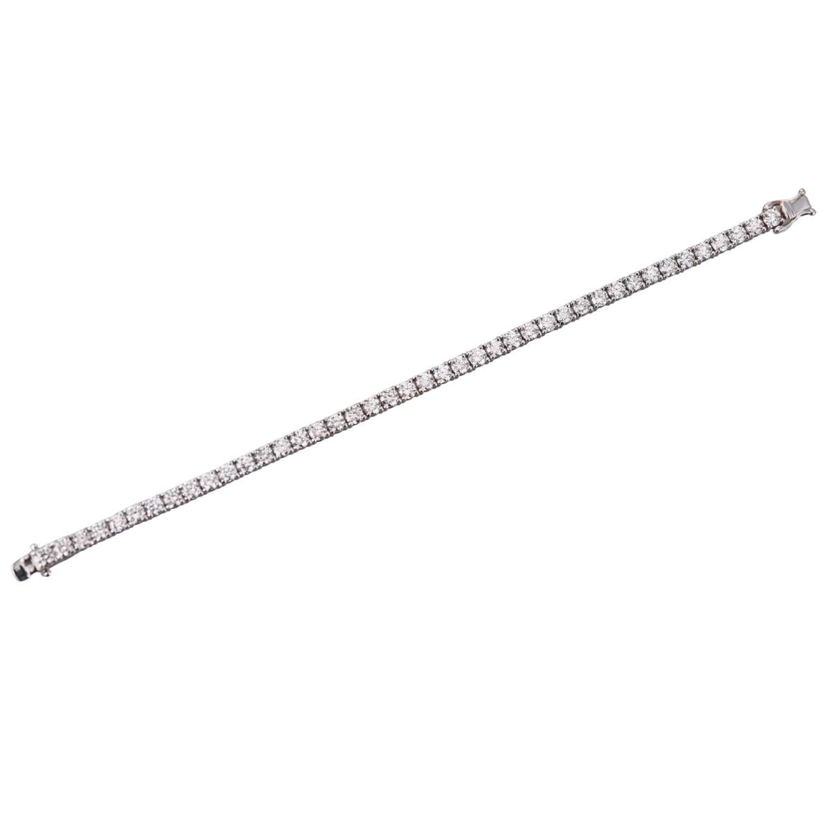 Solid 14k Gold Lab Grown 8.88ctw Diamond Tennis Bracelet