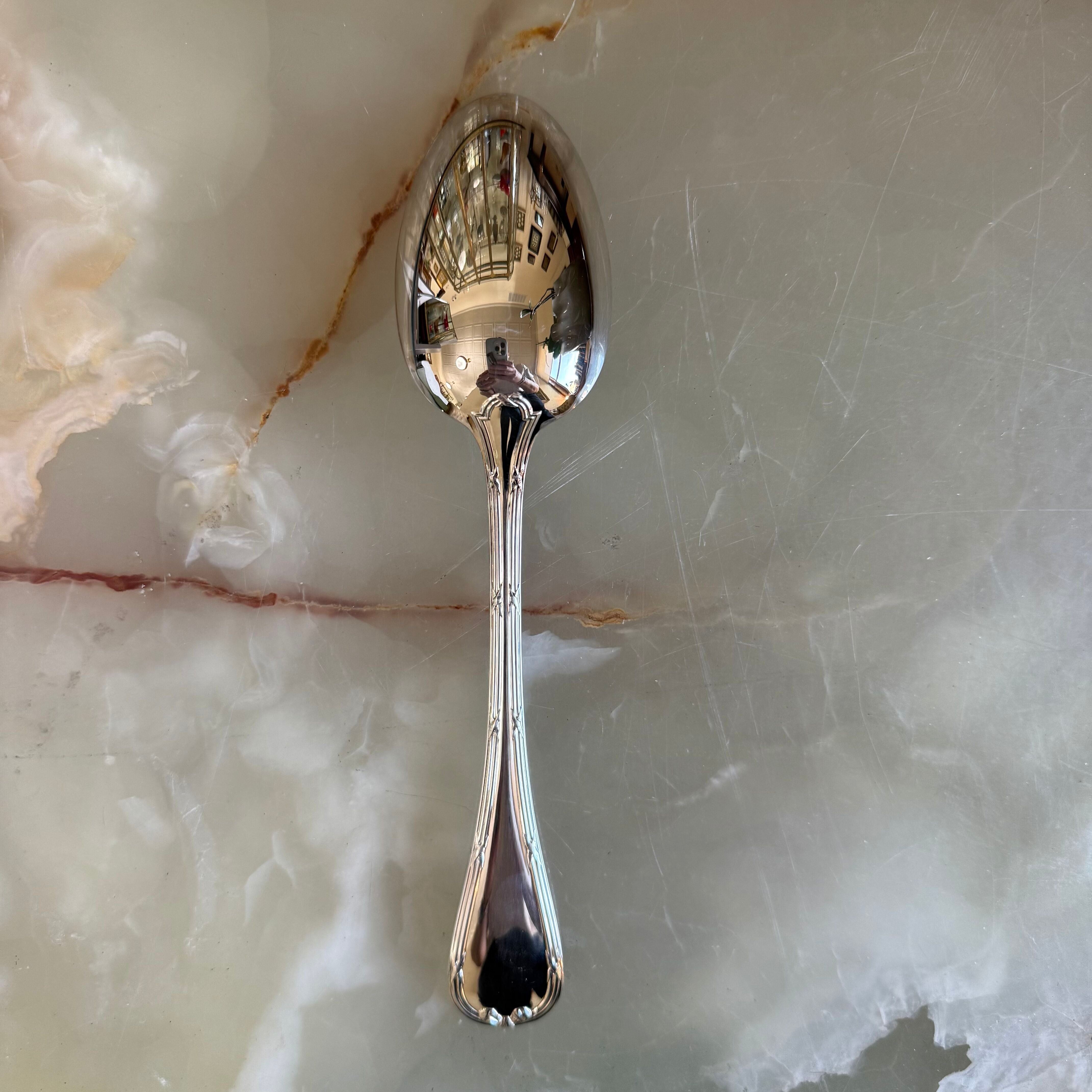 Christofle Rubans Silver Plated Table Spoon