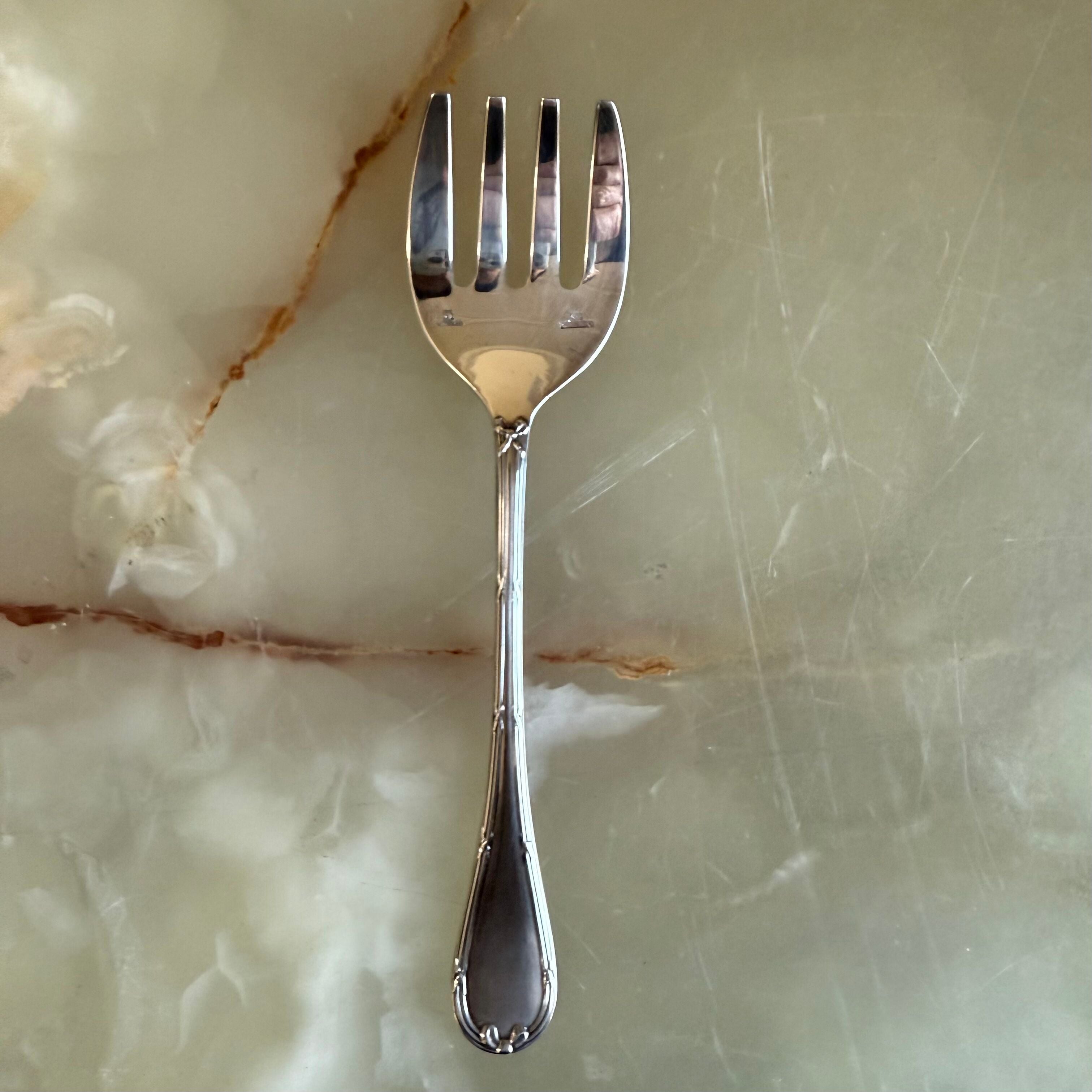 Christofle Rubans Silver Plated Sardine Fork Set of 3