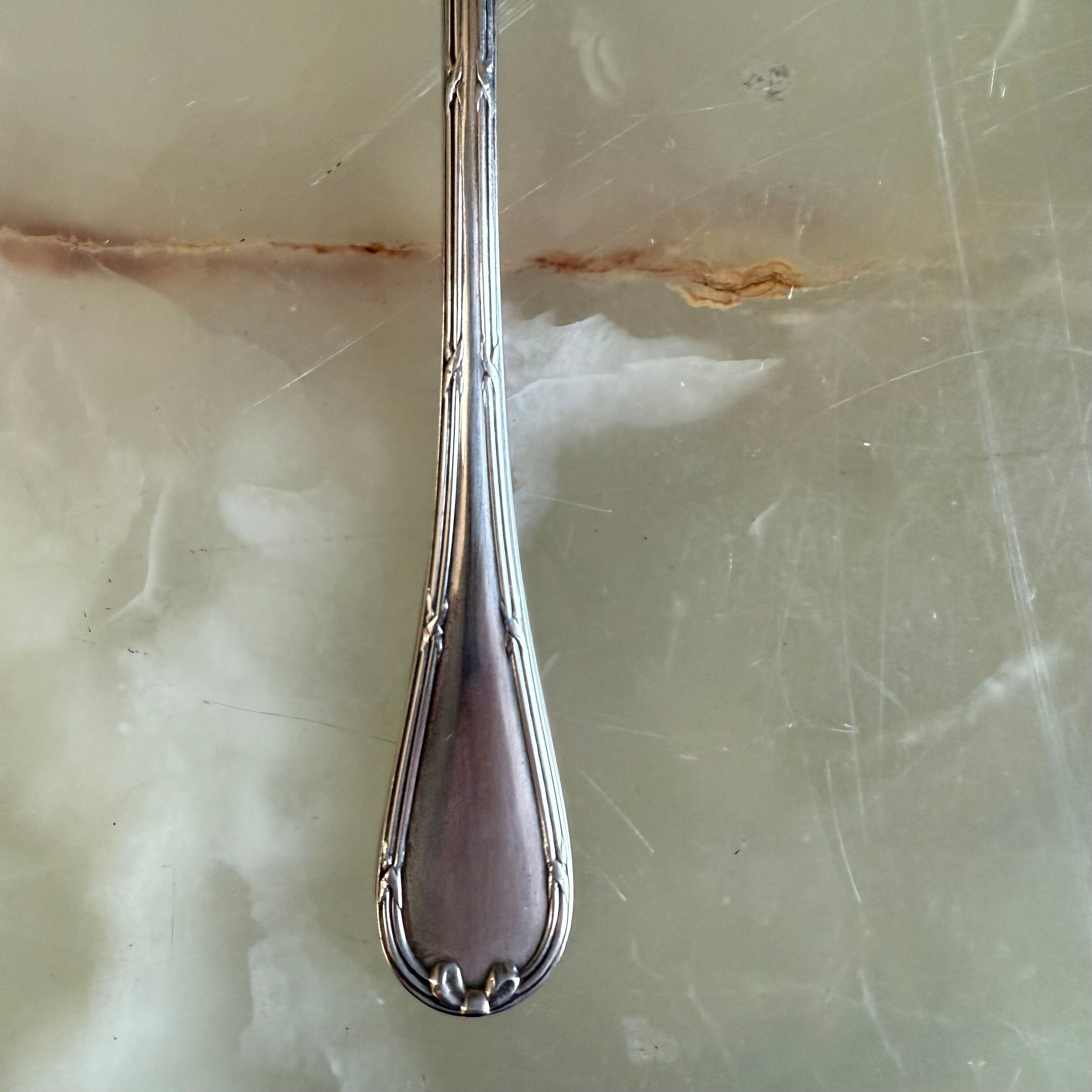 Christofle Rubans Silver Plated Sardine Fork Set of 3