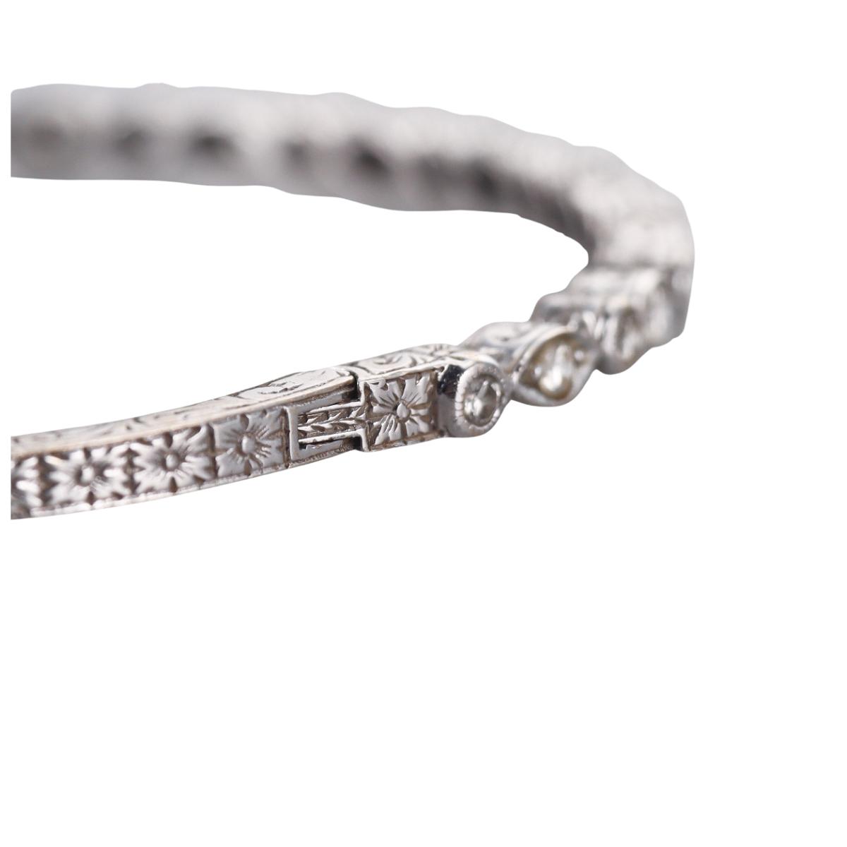 18k Gold Penny Preville Diamond Bangle Bracelet
