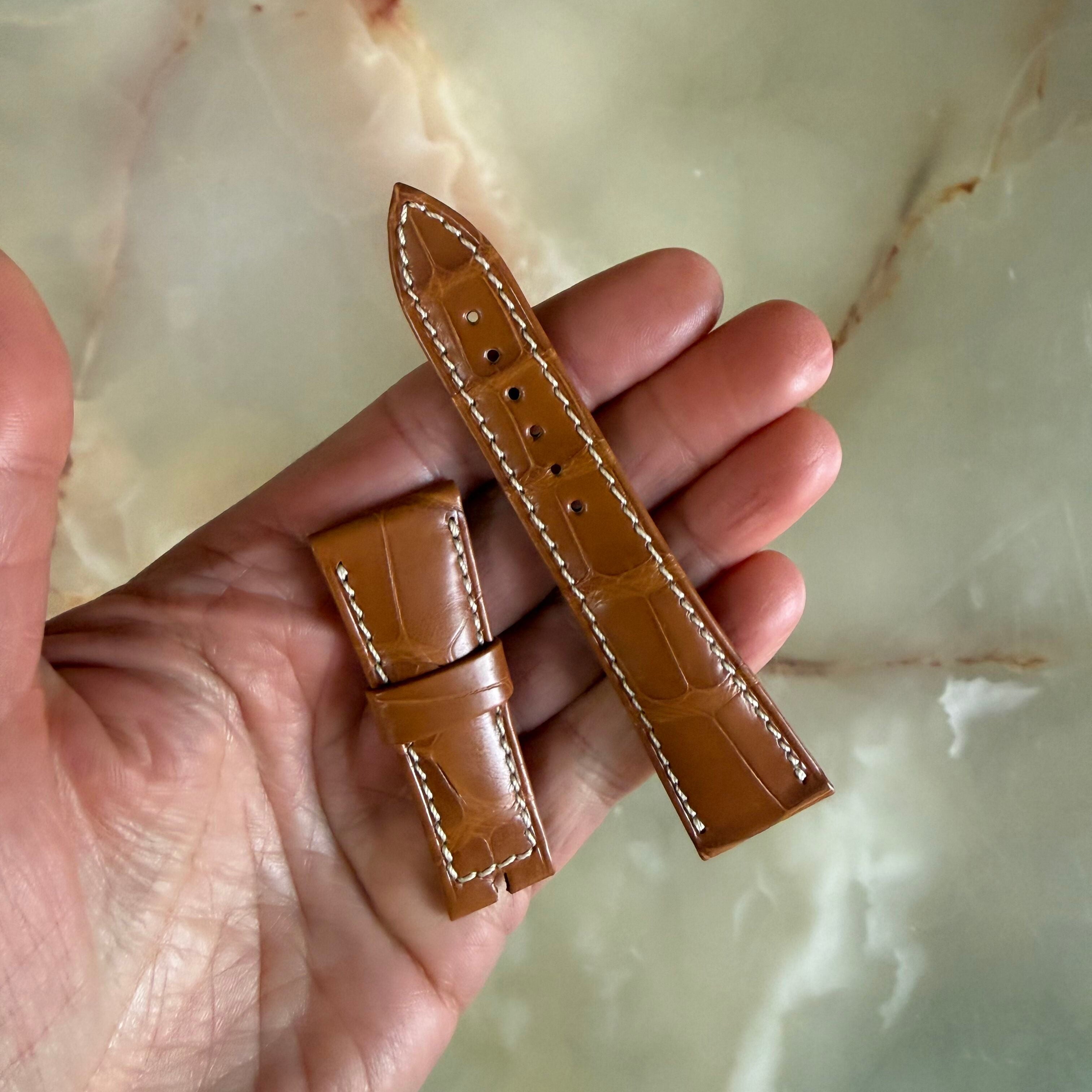 Authentic Breguet Brown Alligator Padded Watch Band Strap 21.5mm
