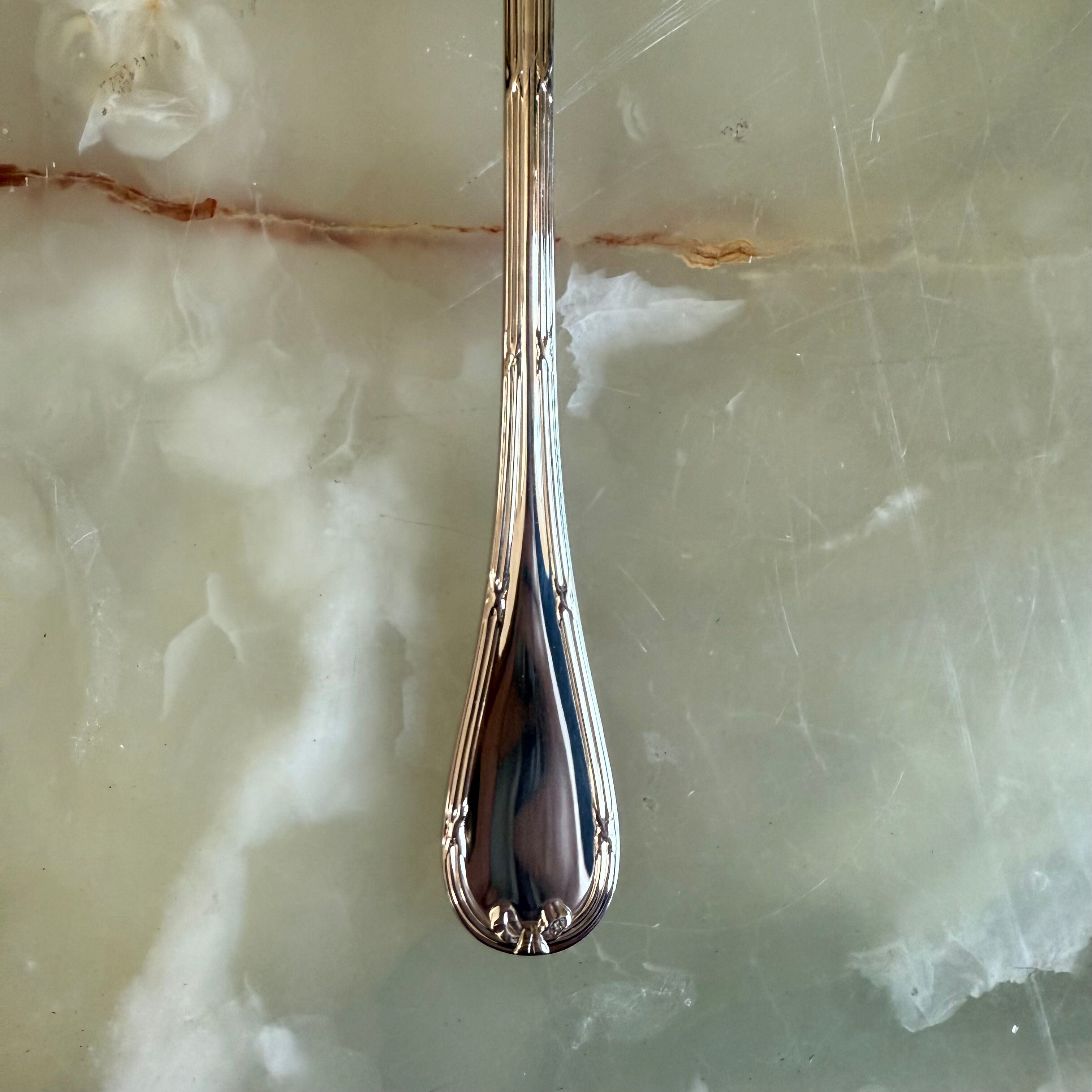 Christofle Rubans Silver Plated Serving Spoon Large