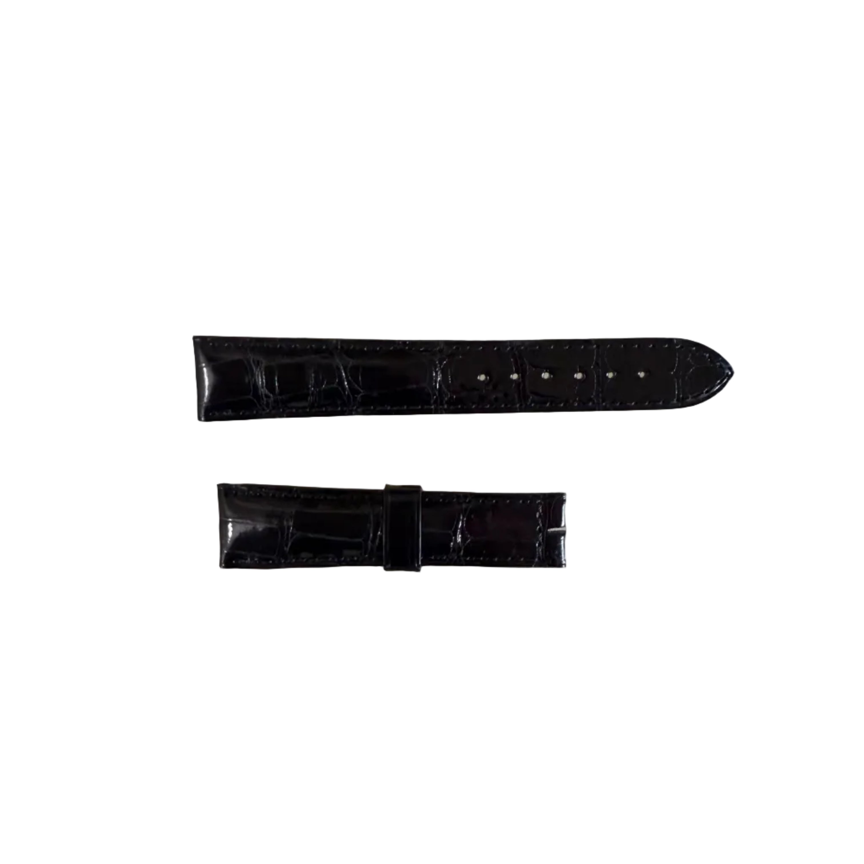 Authentic Breguet Black Alligator Shiny Watch Band Strap 18mm