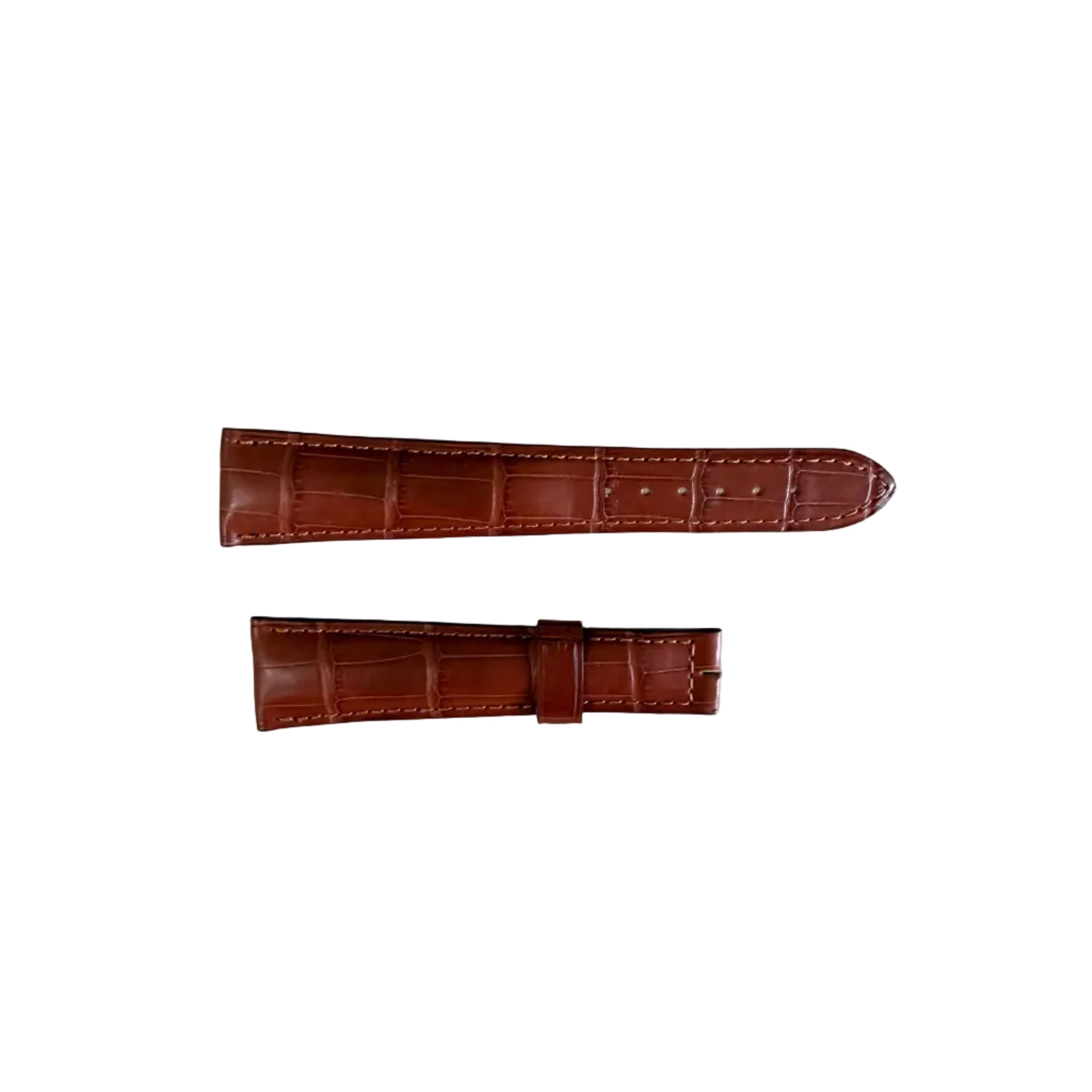 Authentic Breguet Brown Crocodile Padded Watch Band Strap 21mm
