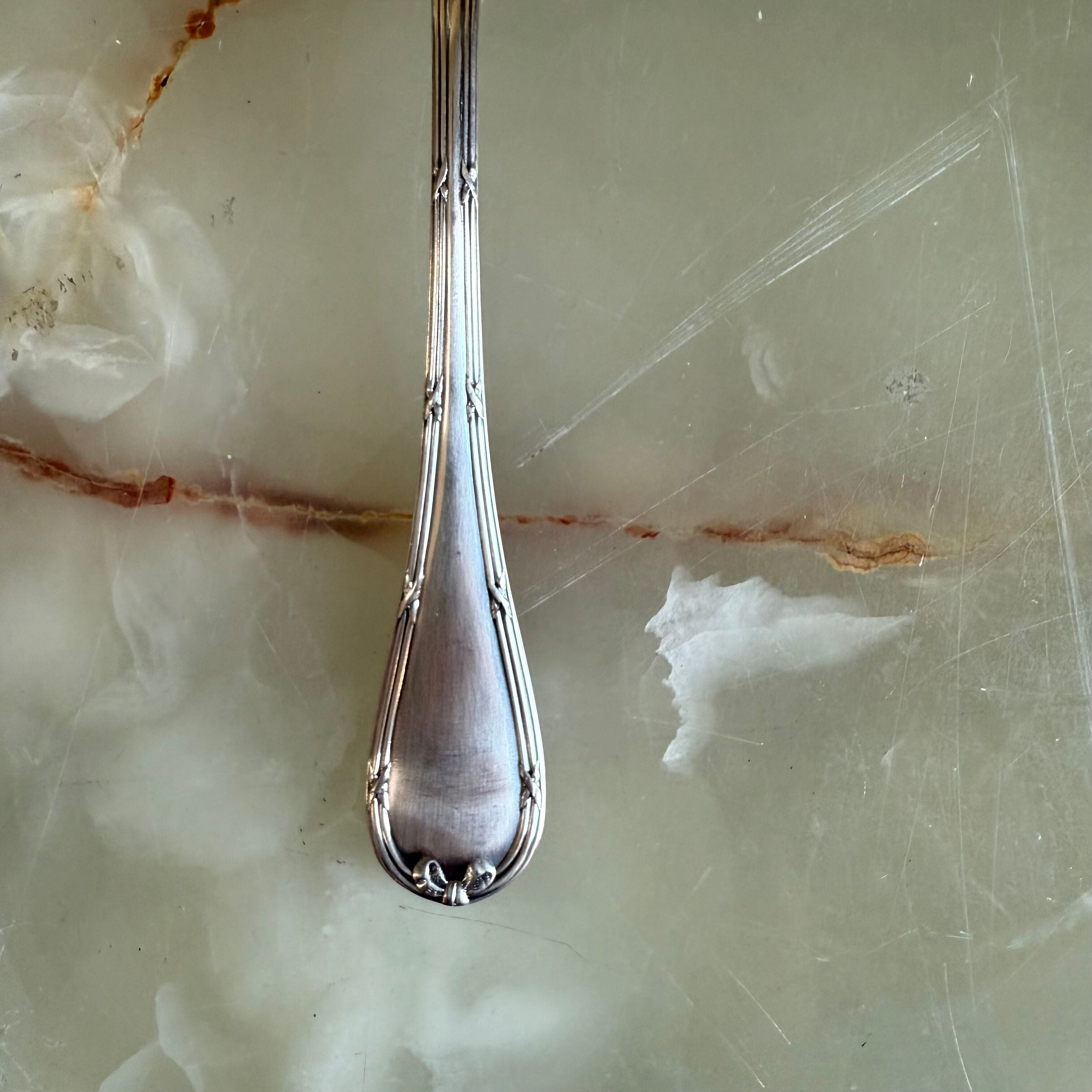 Christofle Rubans Silver Plated Tea Spoon Set of 12