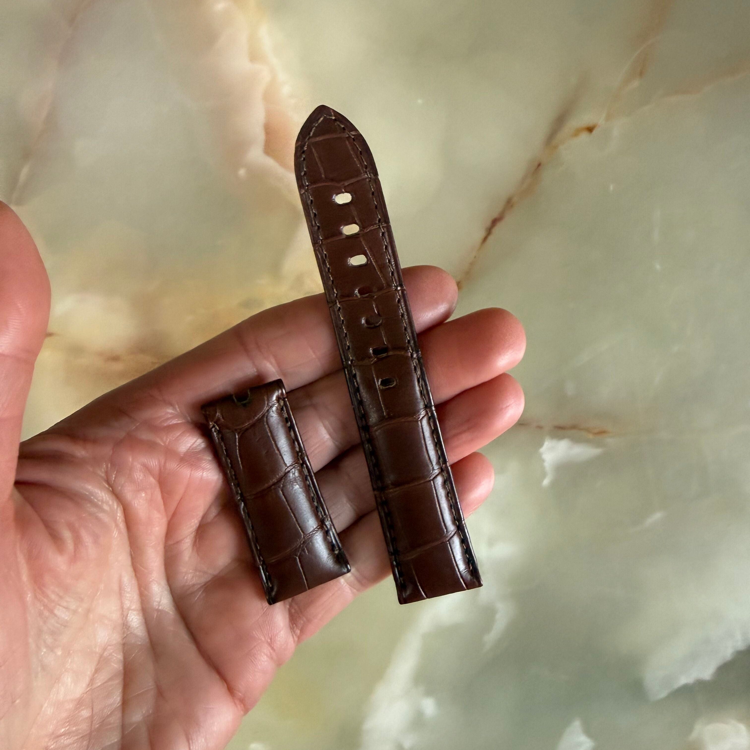 Authentic Breguet Brown Alligator Padded Watch Band Strap 20mm