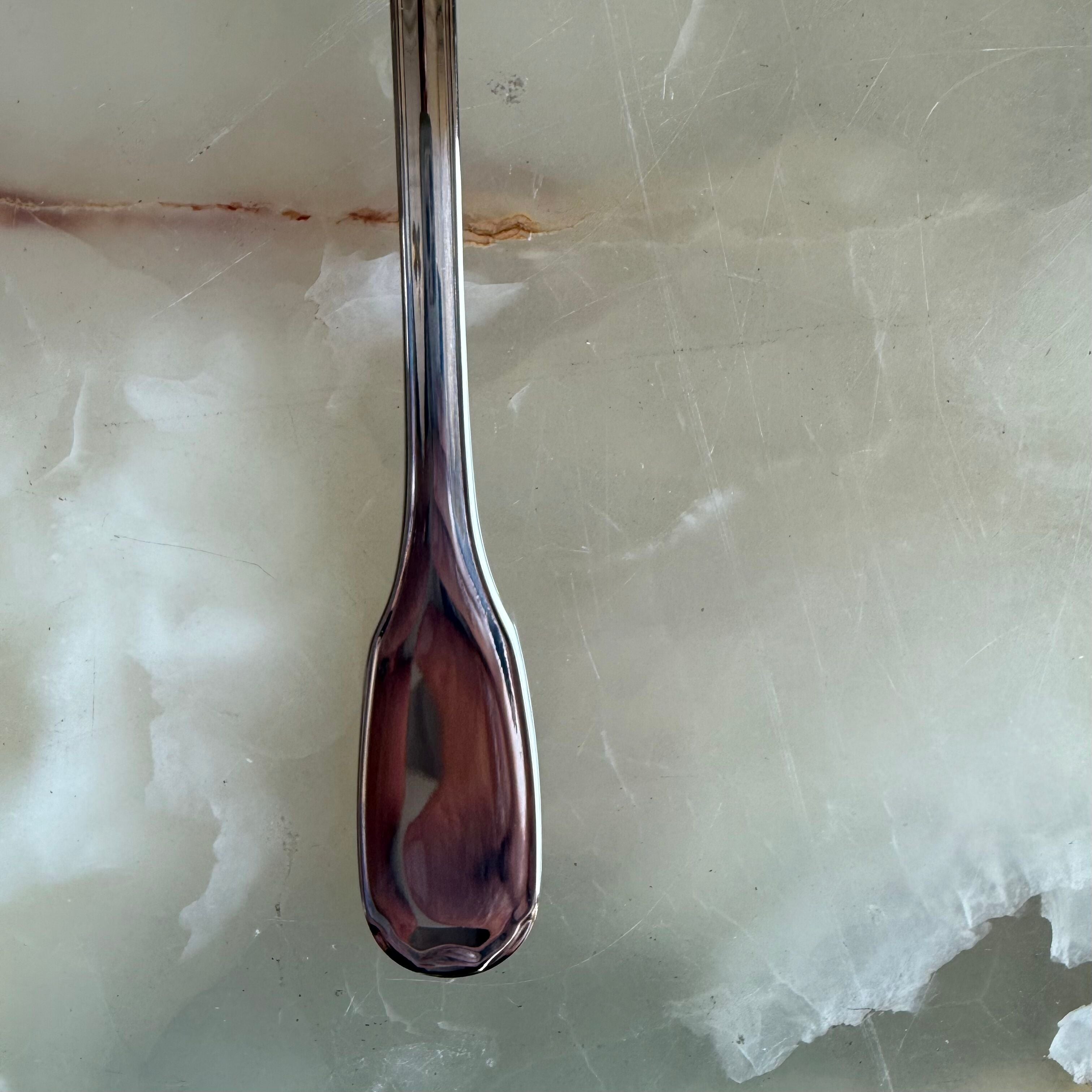 Christofle Touraine Serving Spoon & Fork Set