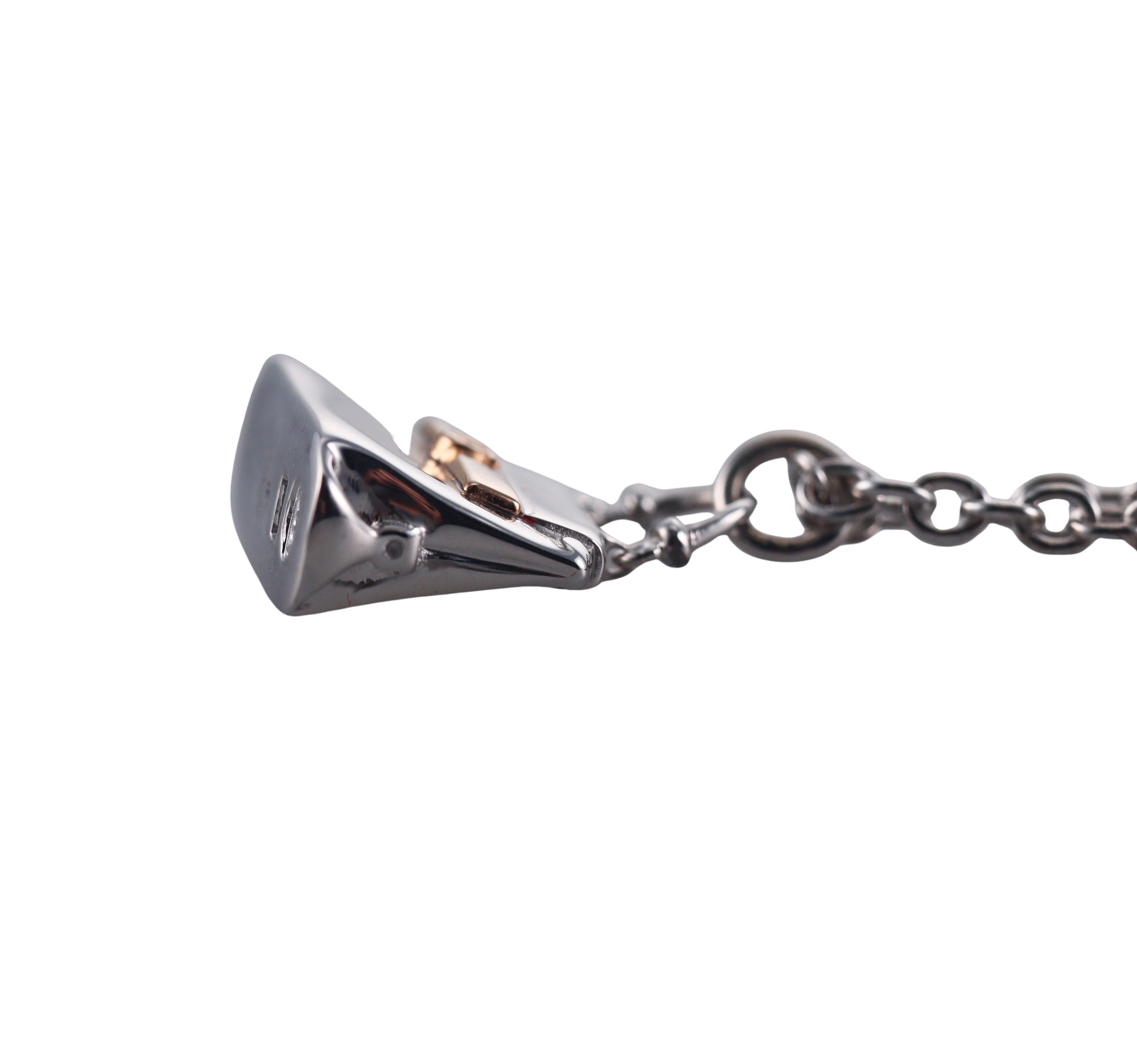 Salvatore Ferragamo Sterling Silver Pendant Necklace 0705112