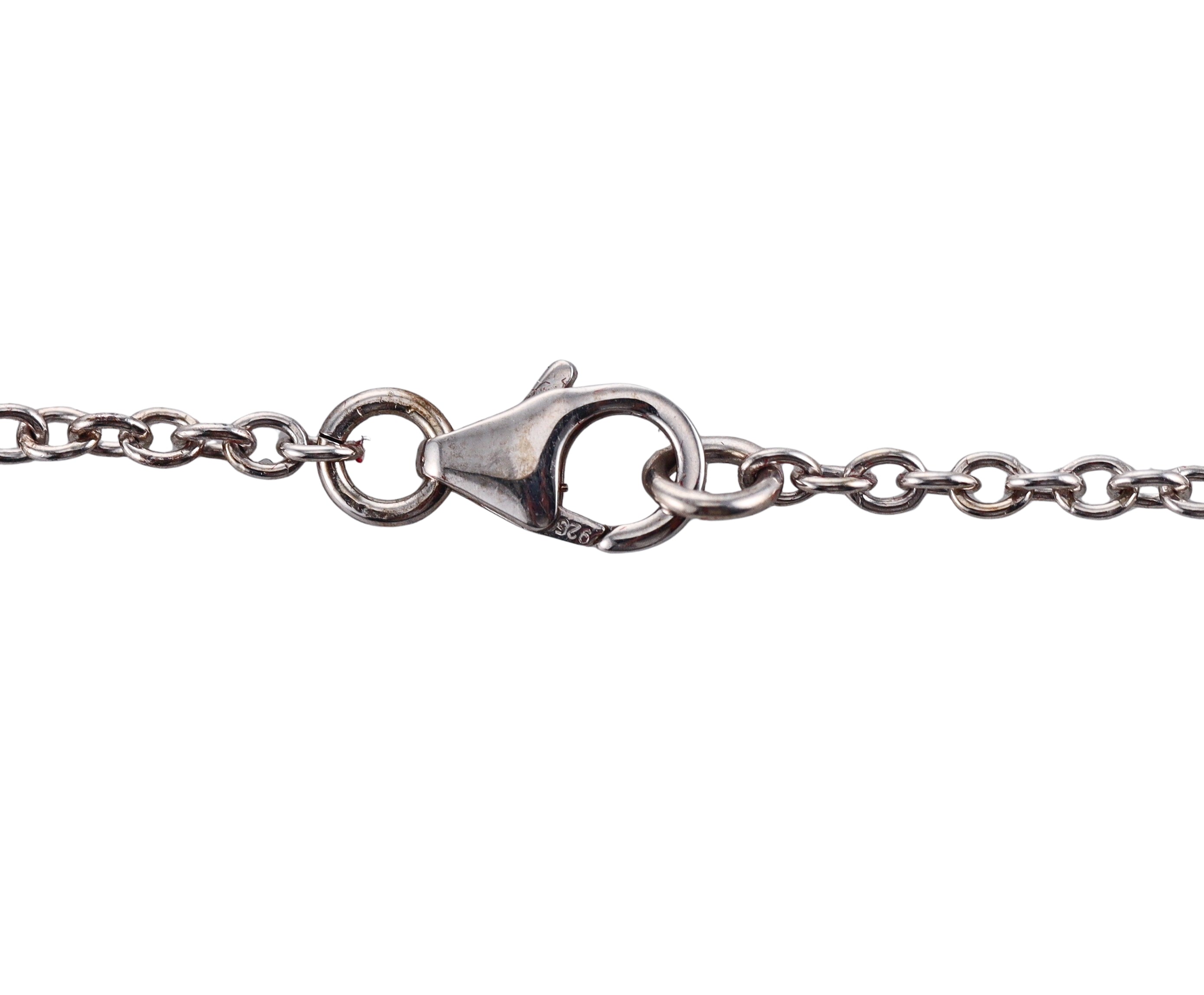 Salvatore Ferragamo Sterling Silver Pendant Necklace 704716