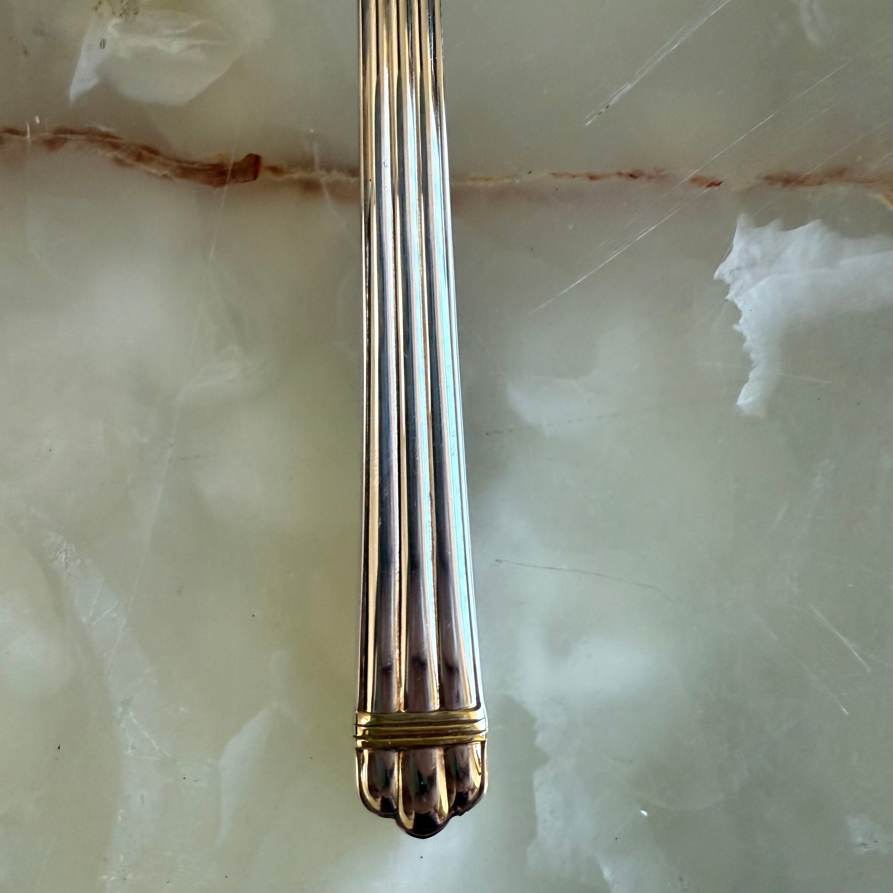 Christofle Aria Gold Ring Silver Plated Two-Piece Children’s Flatware Set