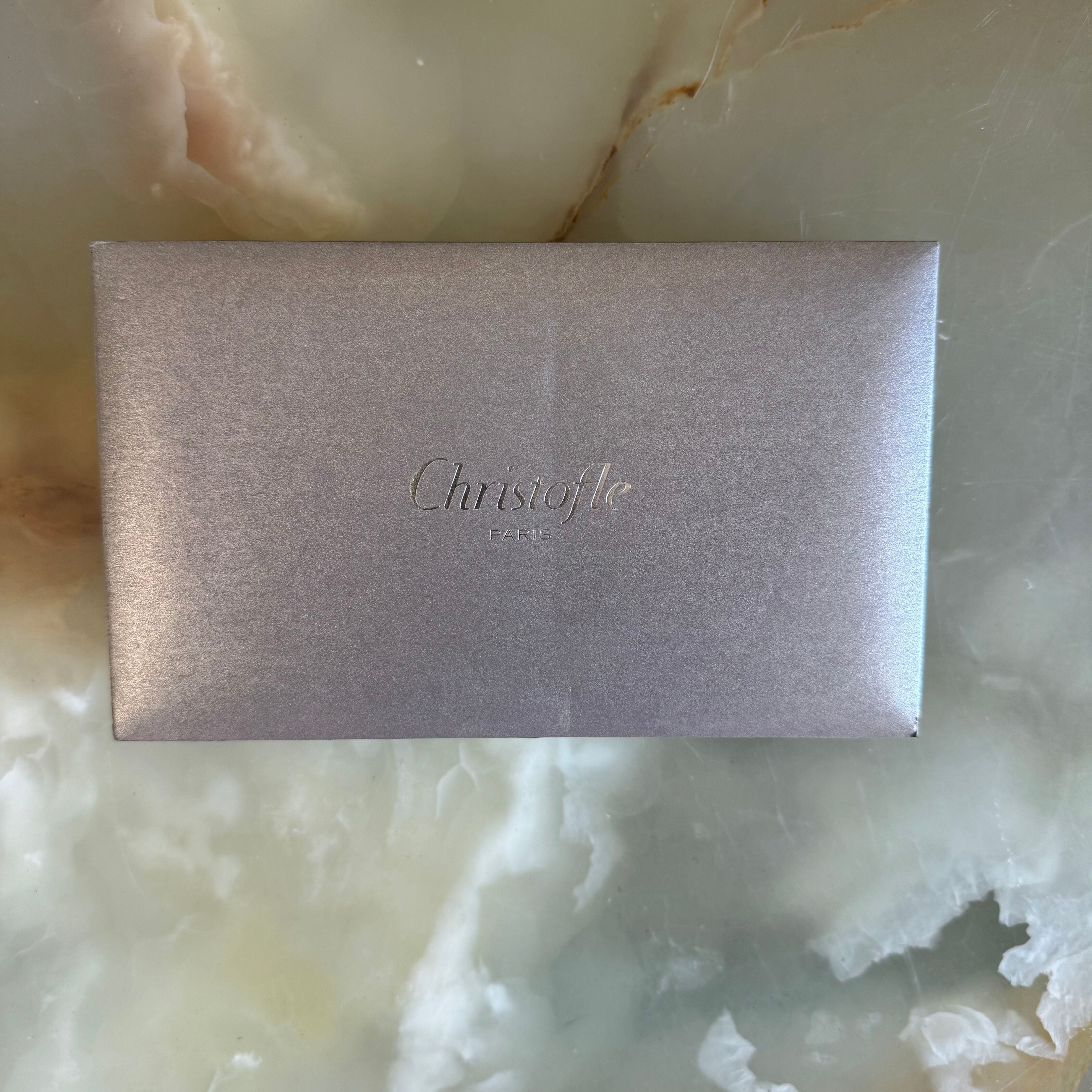 Christofle Aria Gold Ring Silver Plated Two-Piece Children’s Flatware Set