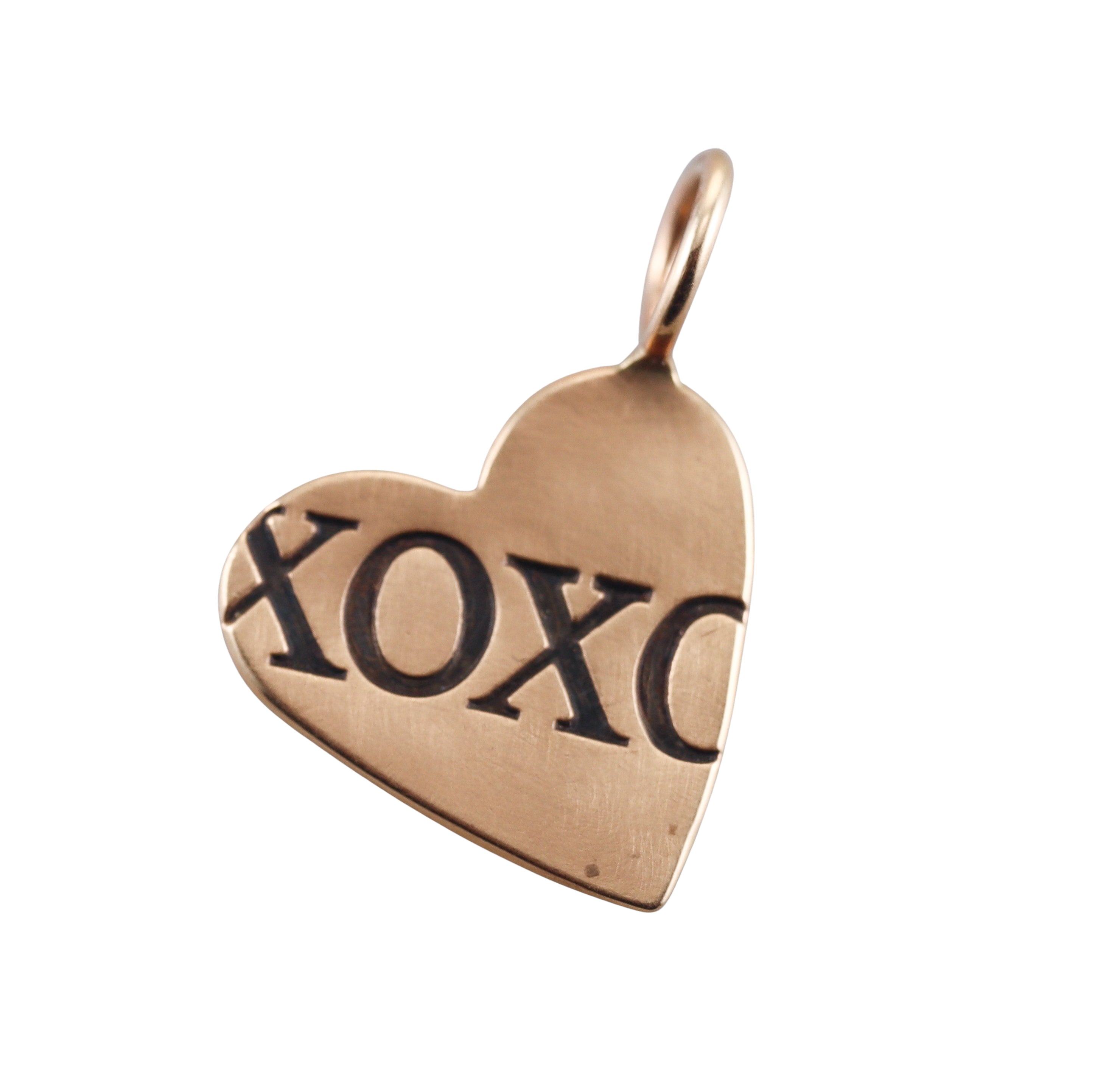Heather Moore 14k XOXO Heart Charm & Eye Catching Gemstone Charms