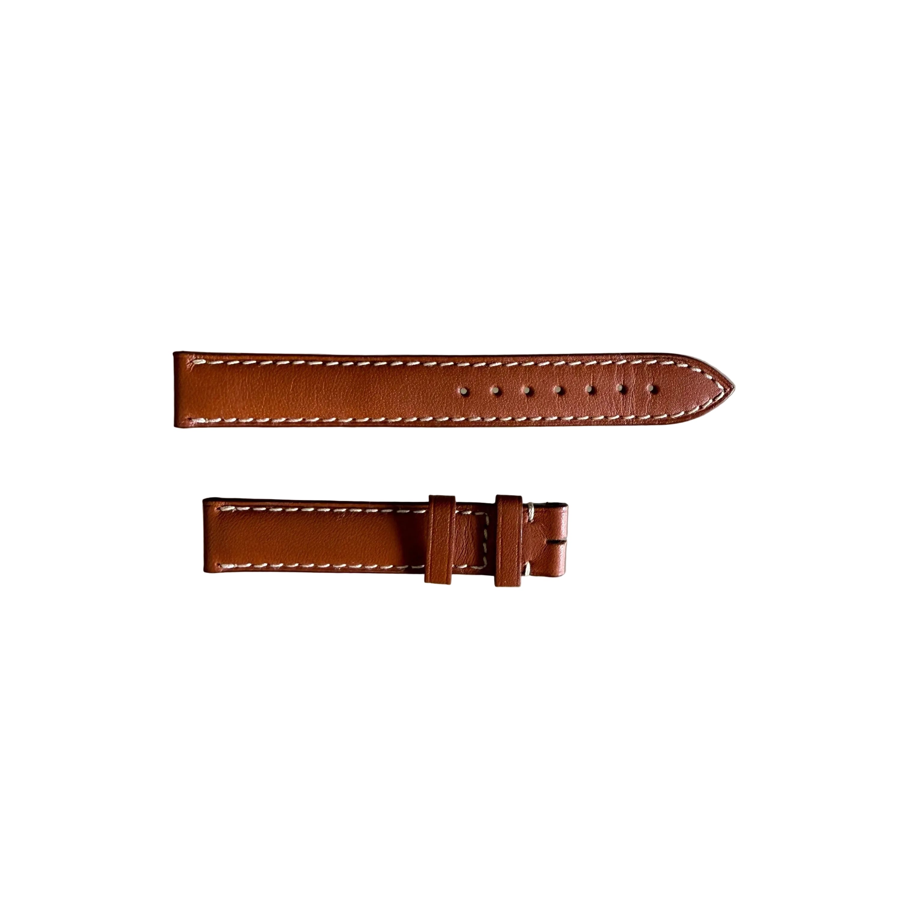 Authentic Longines Brown Leather Watch Band Strap 14mm