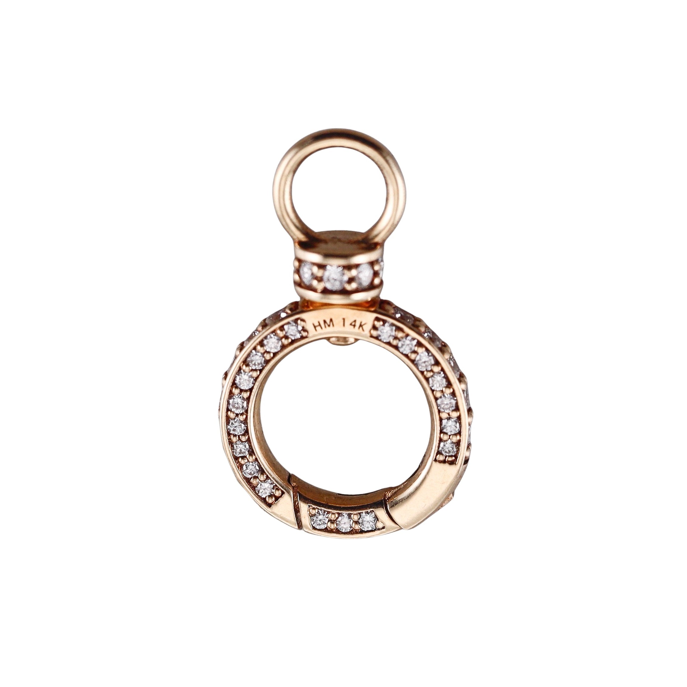 Heather Moore 14k Diamond Round Swivel Hinge