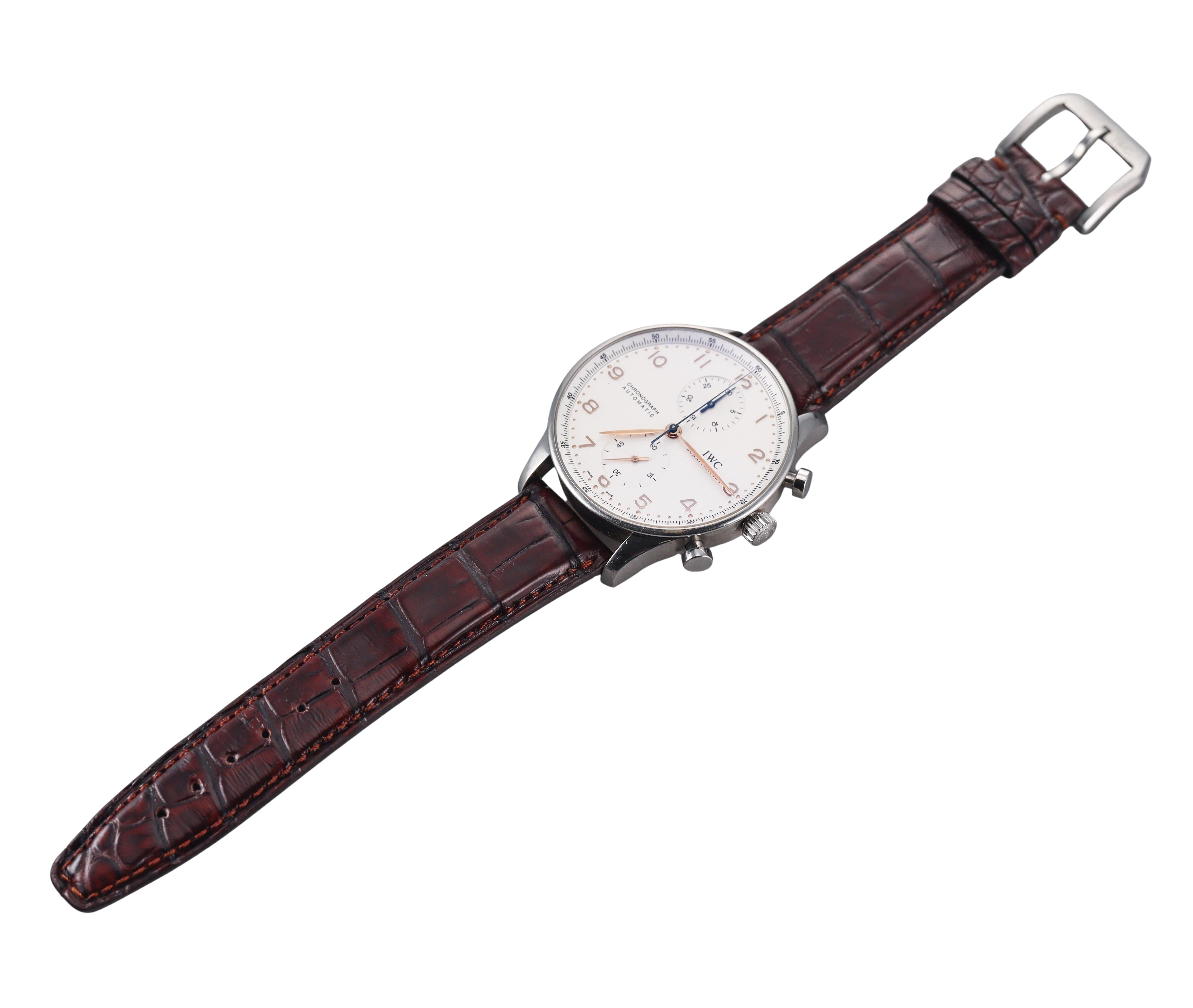 IWC Portugieser Chronograph Stainless Steel Automatic Watch IW371401